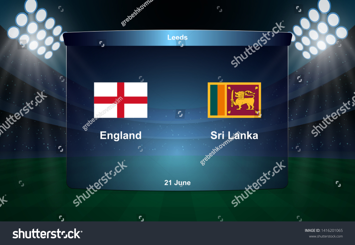 England Vs Sri Lanka Cricket Scoreboard: เวกเตอร์สต็อก (ปลอดค่า ...