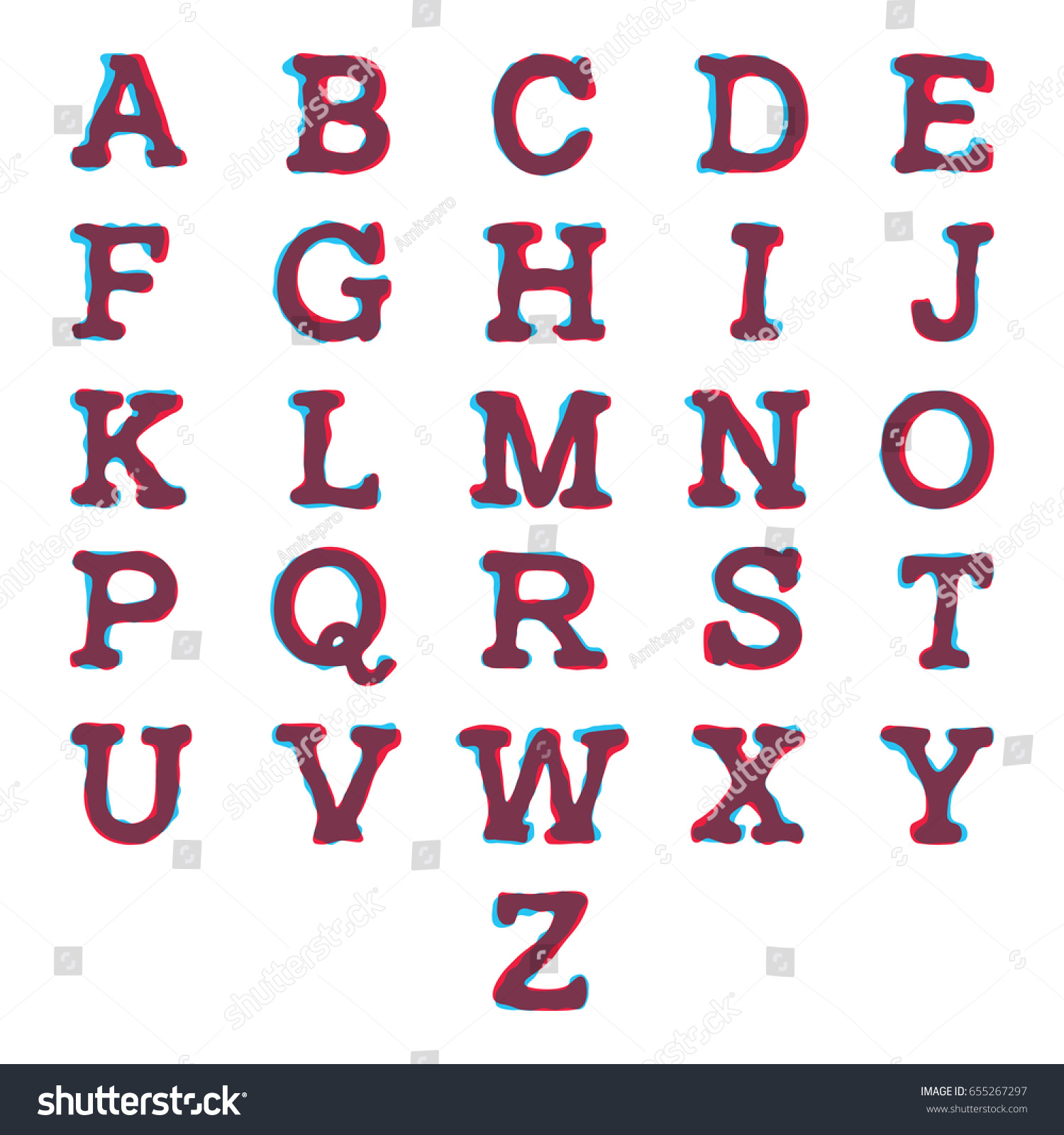 Worksheet Alphabet Counting In English english alphabet character font abc logos stock vector 655267297 formed by colorful overlay technique creative illustration