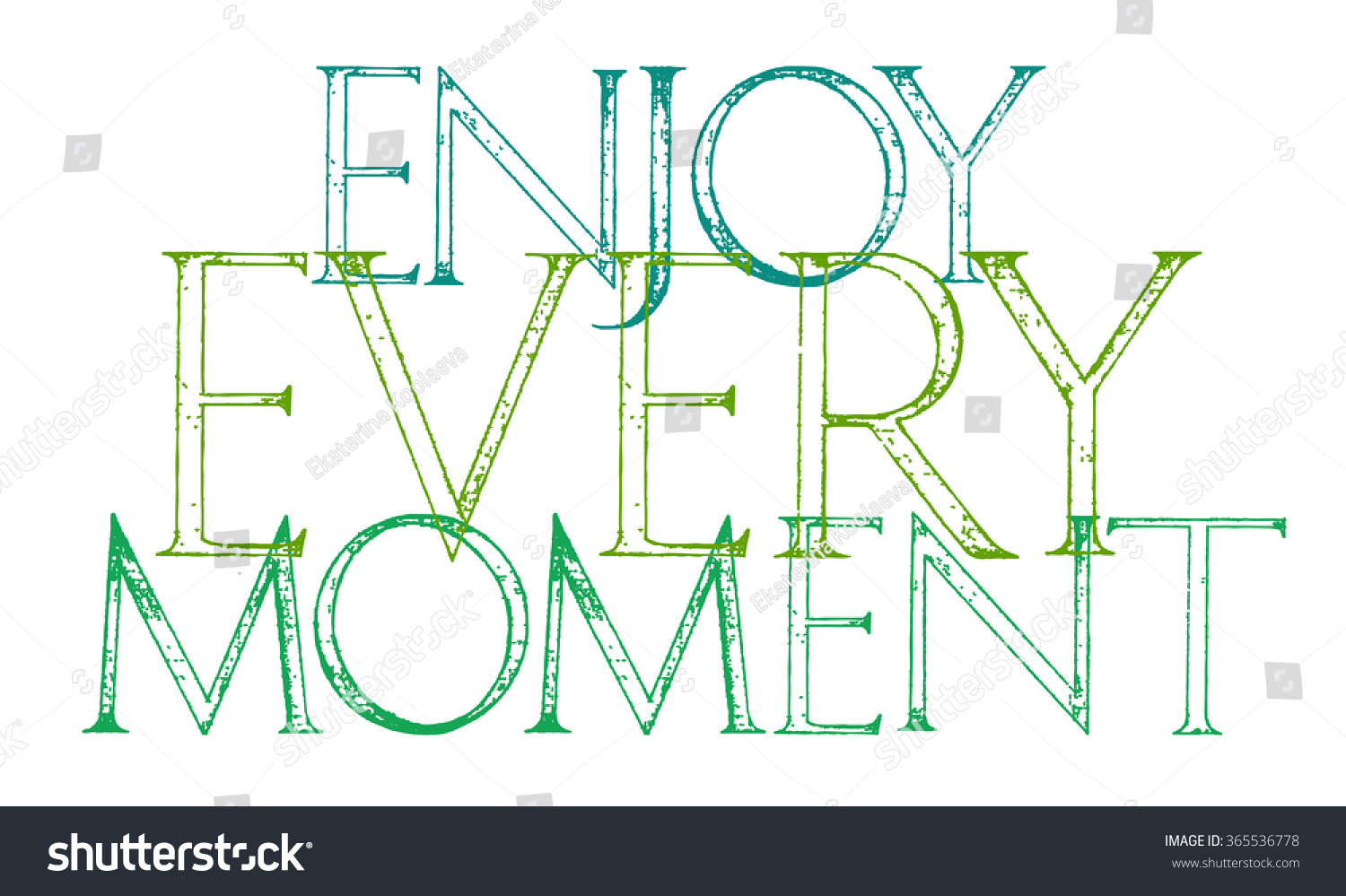 Enjoy Every Moment Your Life quote typography Typography design element for posters greeting
