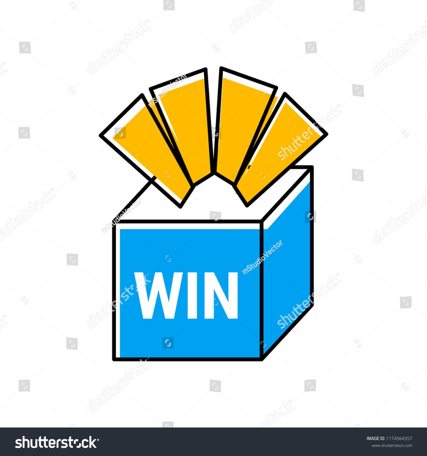 Enter Win Prizes T Box Cartoon Stock Vector Royalty Free 1174564357 Shutterstock 1588