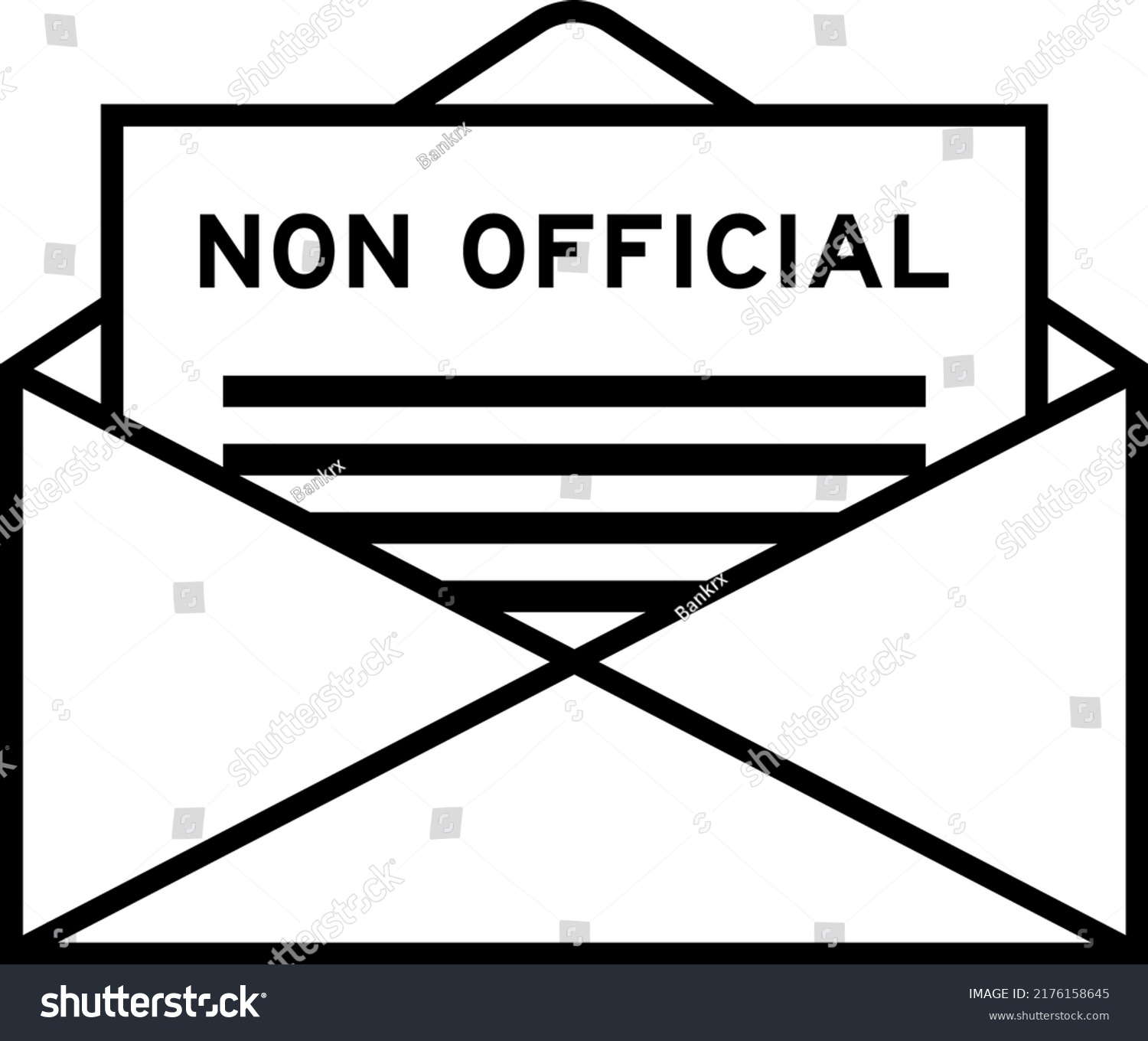 envelope-letter-sign-word-non-official-stock-vector-royalty-free