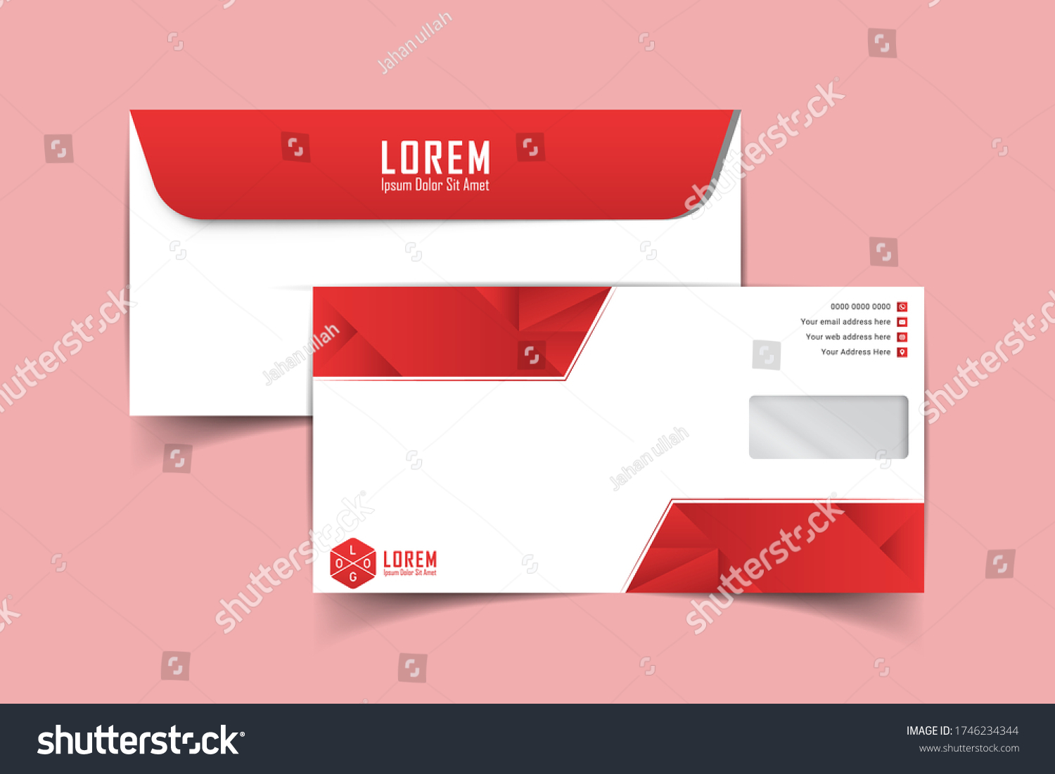 Envelope Vector Design Digital Hand Drawn Stock Vector (Royalty Free ...