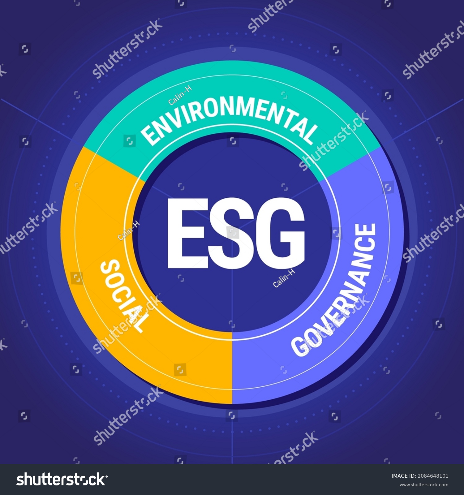 Environmental Social Corporate Governance Vector Illustration Stock ...