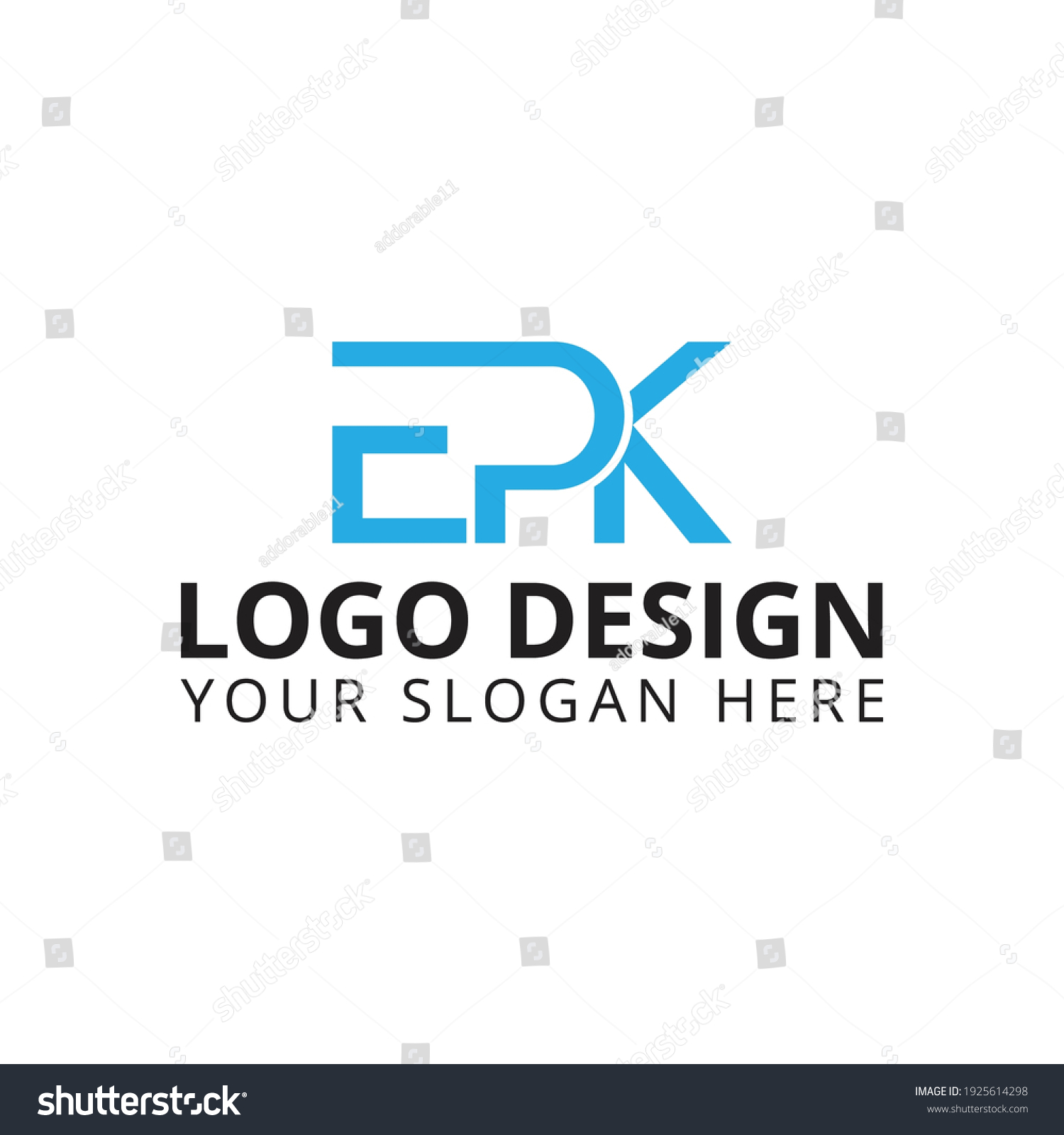 Epk Logo Design Professional Logo Stock Vector (Royalty Free) 1925614298