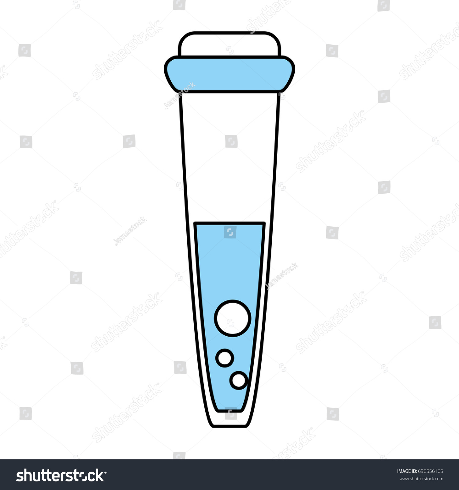 Eppendorf Tube Vector Illustration Stock Vector 696556165 Shutterstock