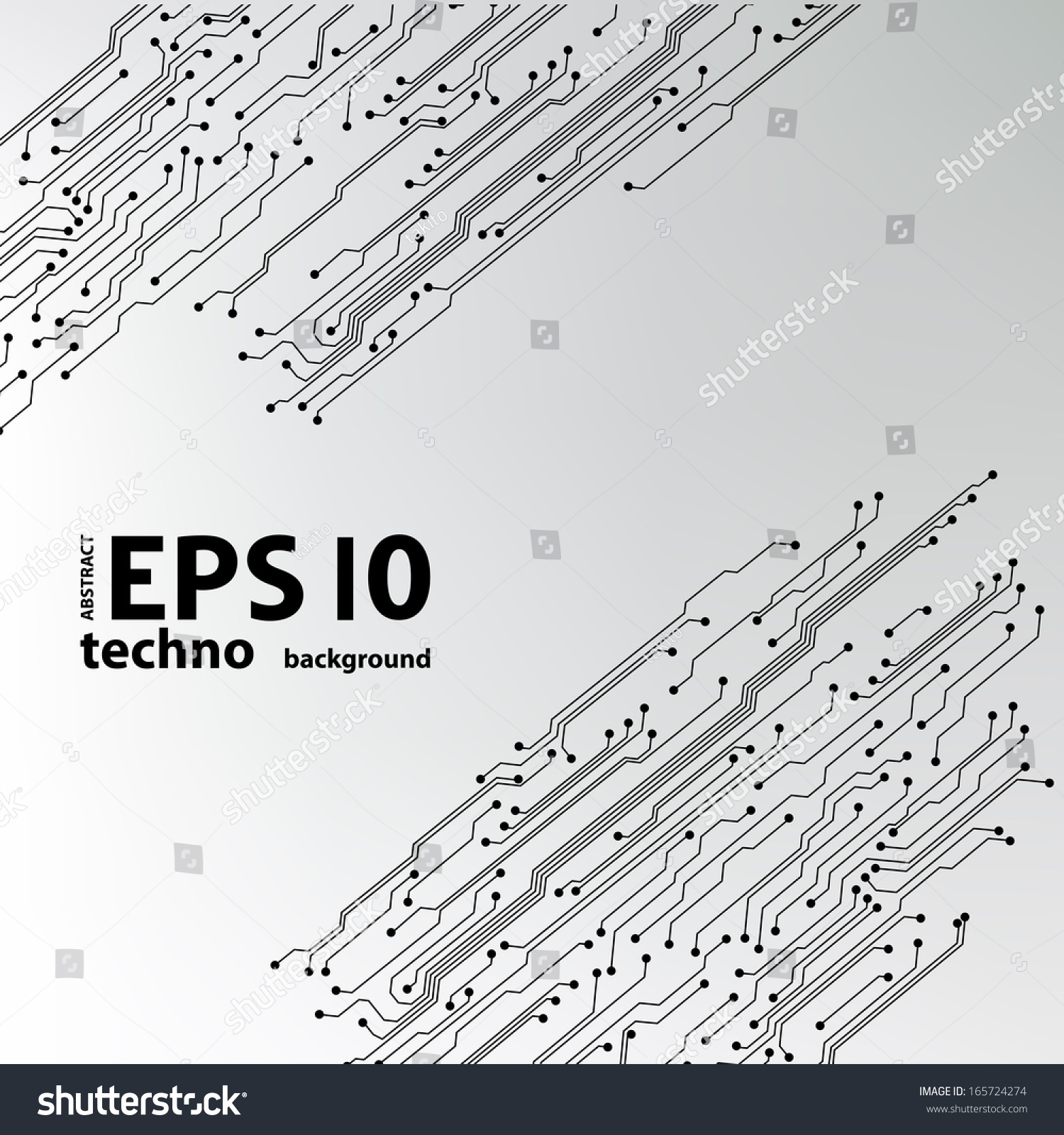 Eps10 Vector Circuit Board Background Texture Stock Vector Royalty