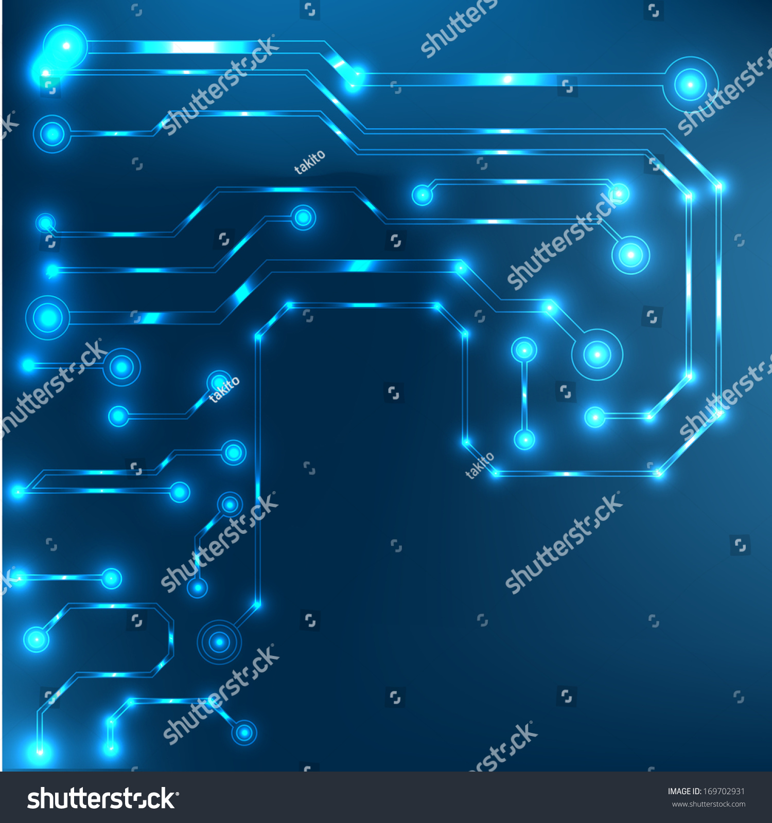 Eps10 Vector Circuit Board Background Texture Stock Vector Royalty