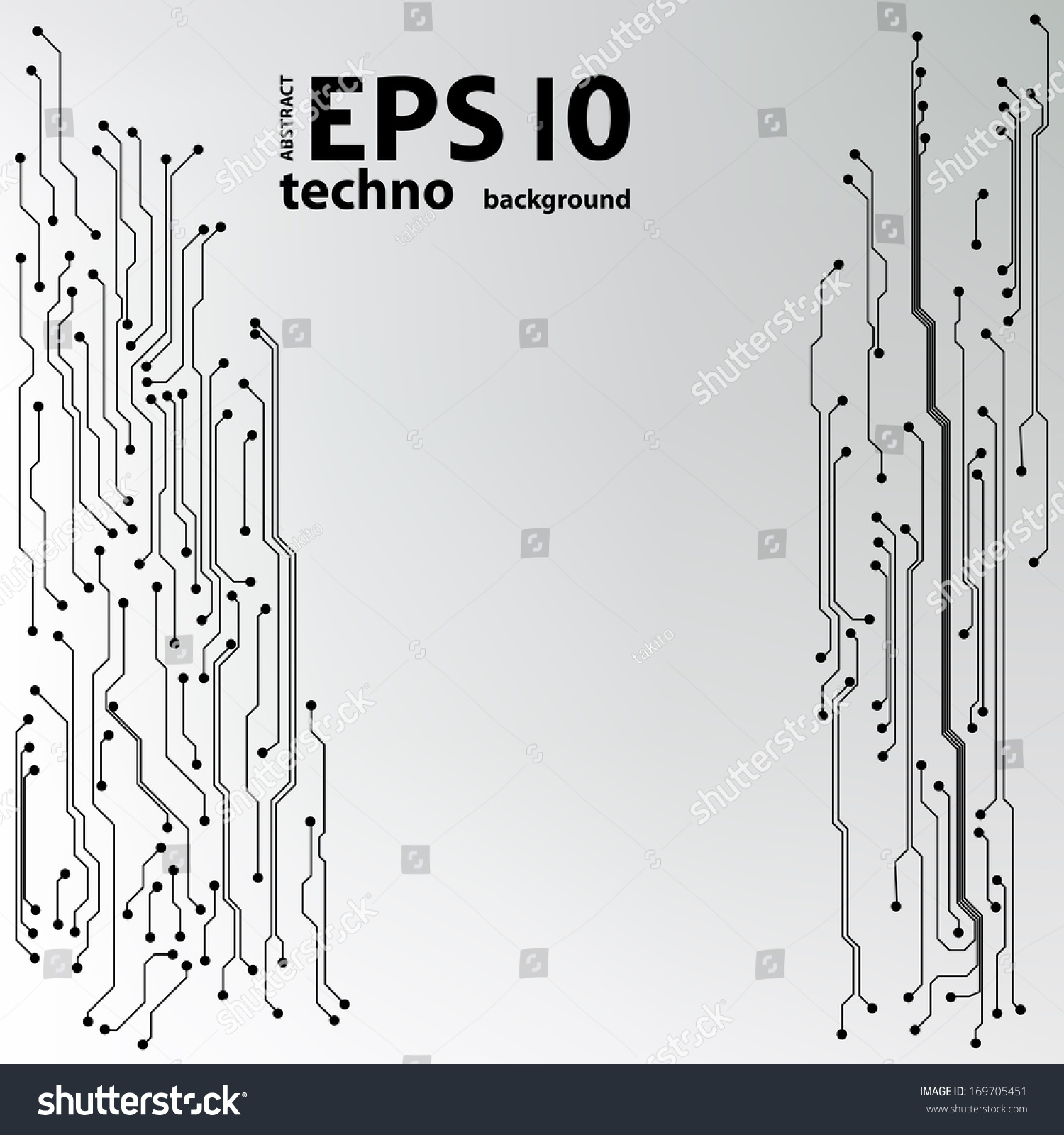 Eps10 Vector Circuit Board Background Texture Stock Vector Royalty