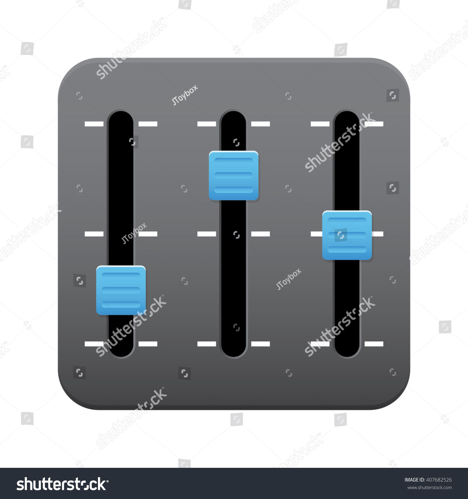 Equalizer Music Icon Stock Vector (Royalty Free) 407682526
