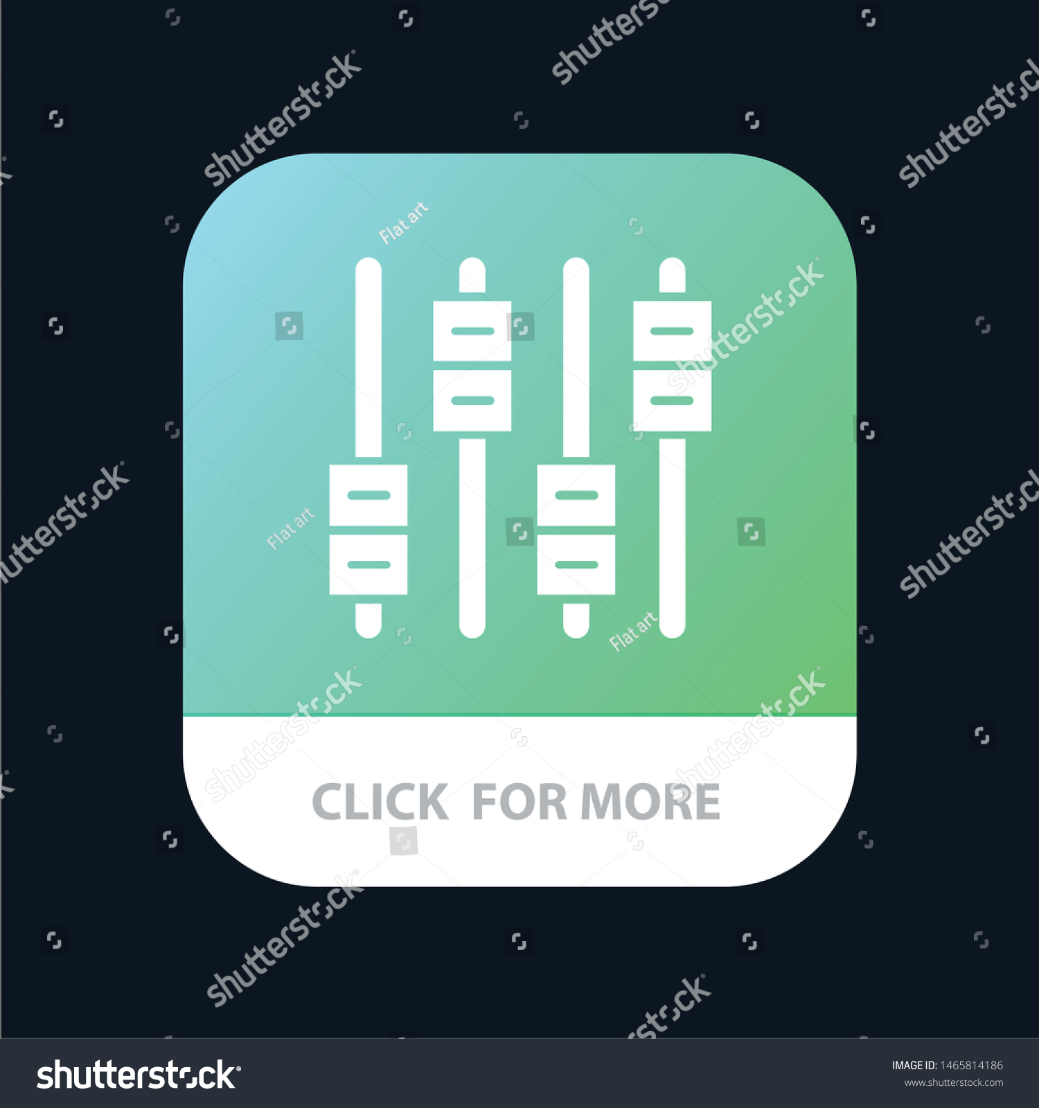 Equalizer Sound Audio Volume Mobile App Stock Vector Royalty Free 1465814186