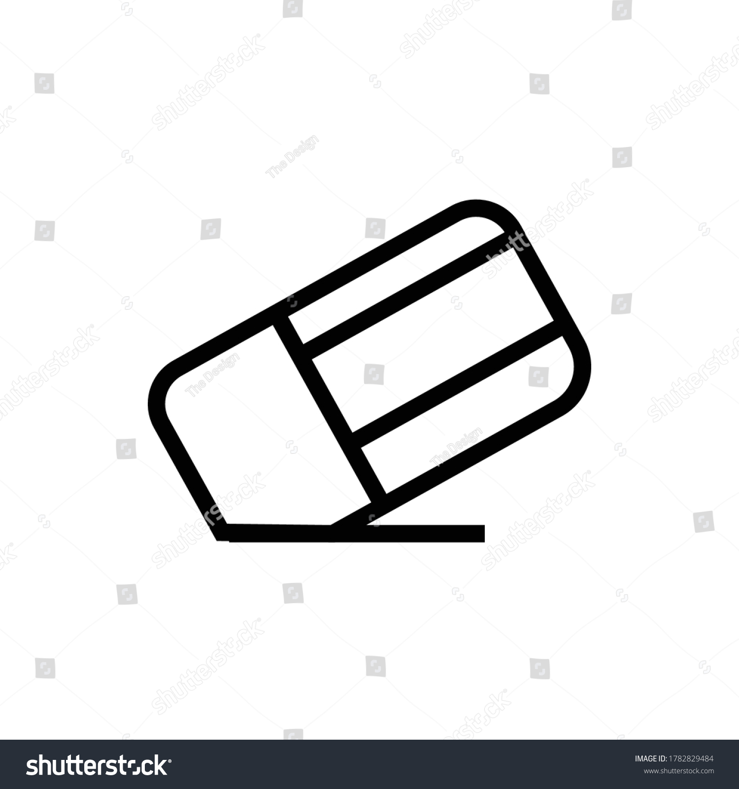 Eraser Icon Ui Symbol Vector Stock Vector (royalty Free) 1782829484