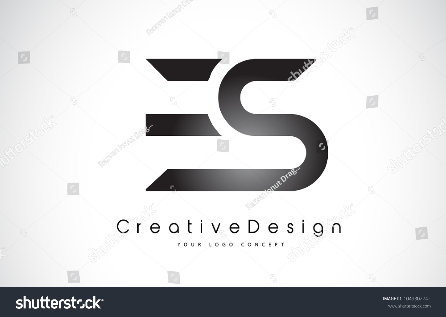 Download Es E S Letter Logo Design Stock Vector Royalty Free 1049302742