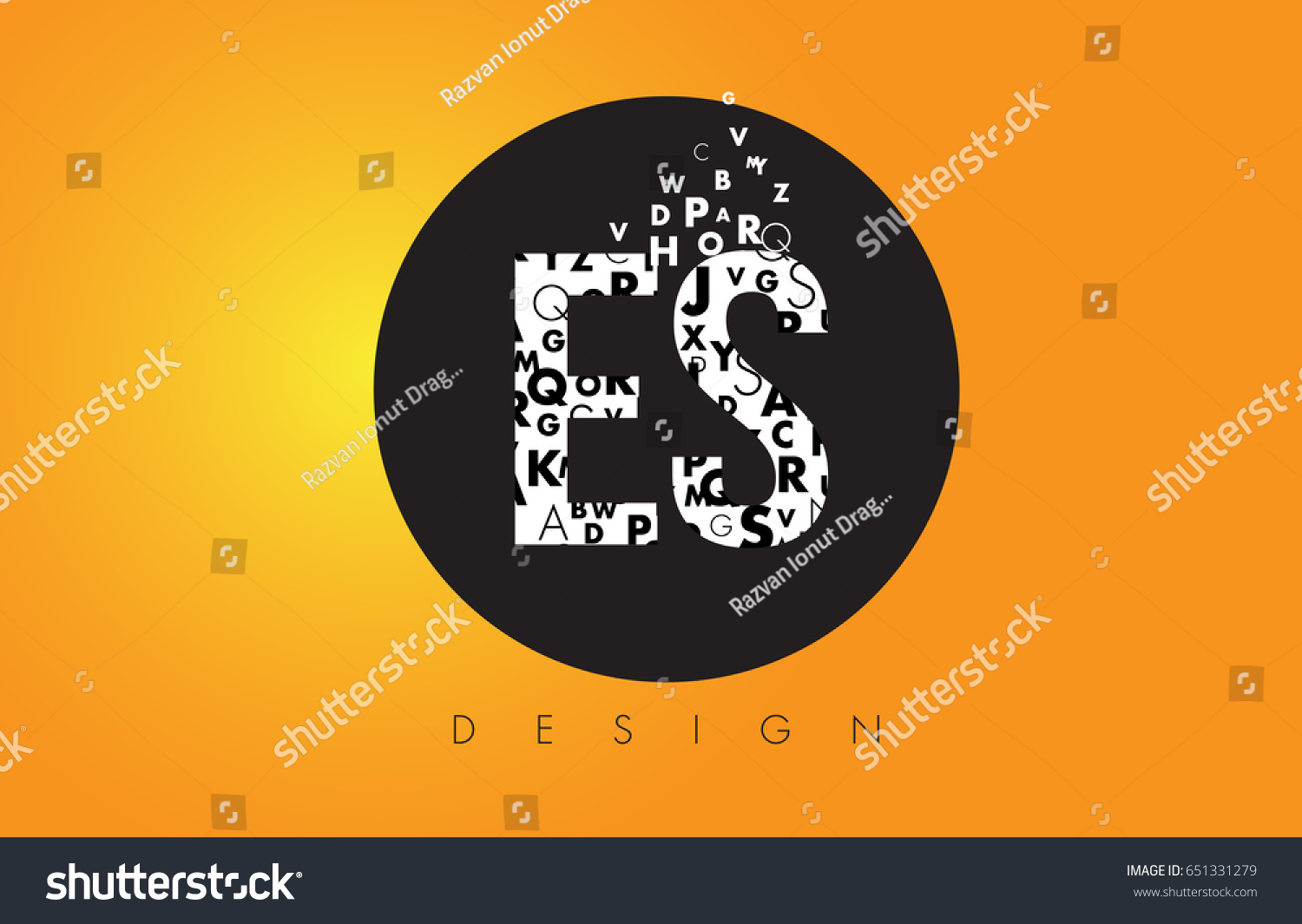 Download Es E S Logo Design Made Stock Vector Royalty Free 651331279