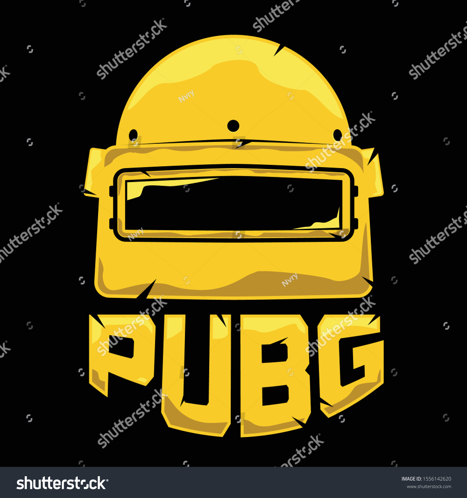 Esport Logo Helmet Pubg Vector Stock Vector Royalty Free