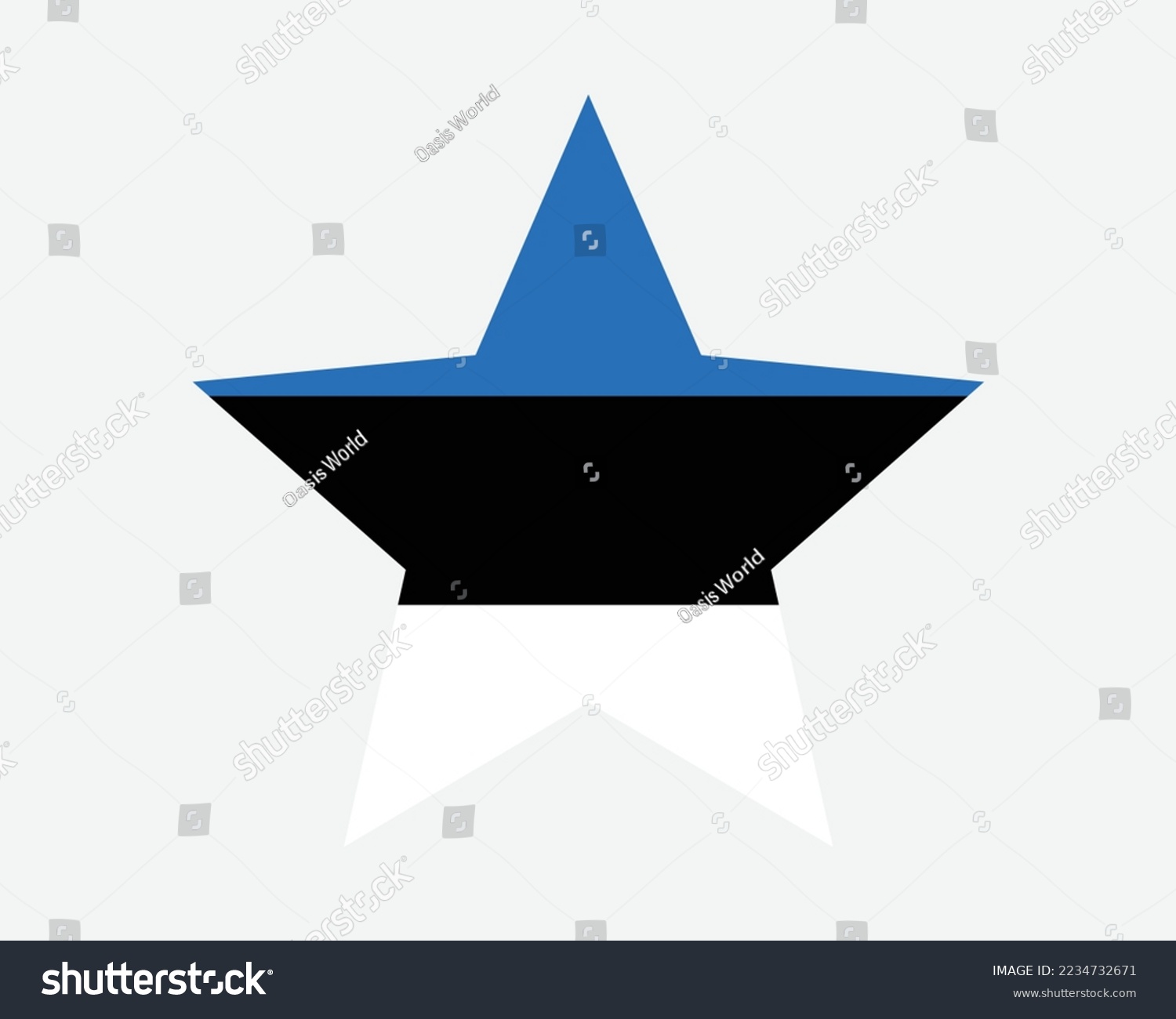 SVG of Estonia Star Flag. Estonian Star Shape Flag. Republic of Estonia Country National Banner Icon Symbol Vector Flat Artwork Graphic Illustration svg