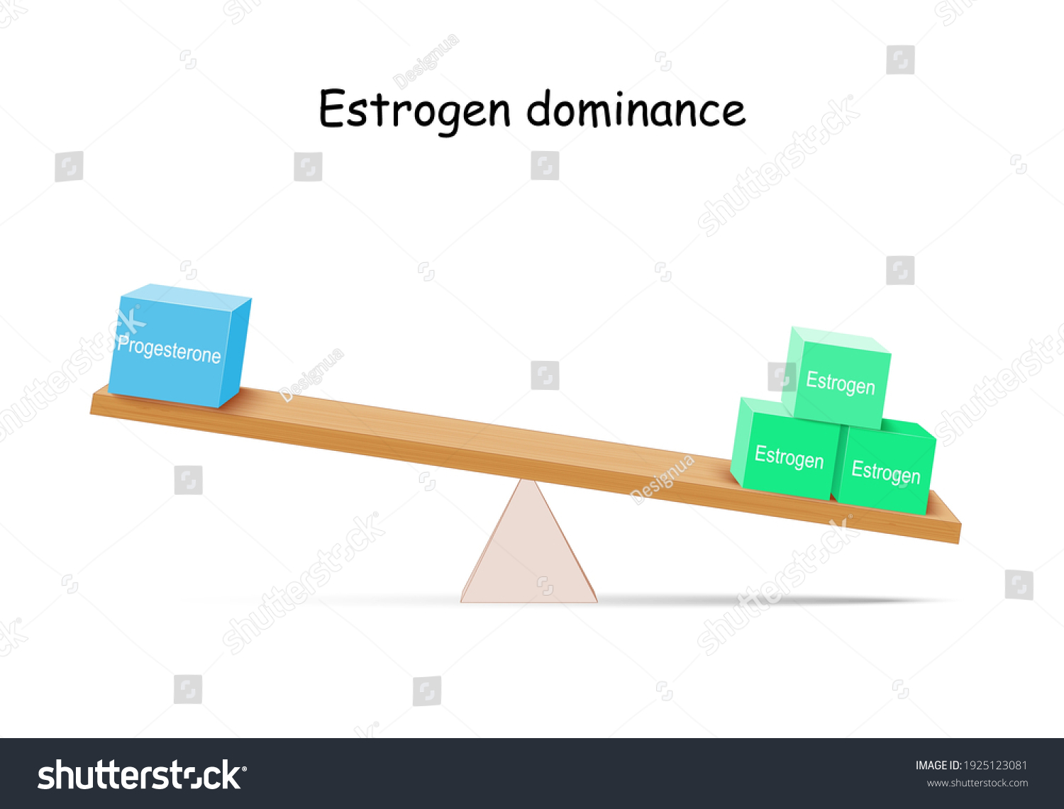 Estrogen Progesterone Levels Balance Sex Hormone Stock Vector Royalty 0358