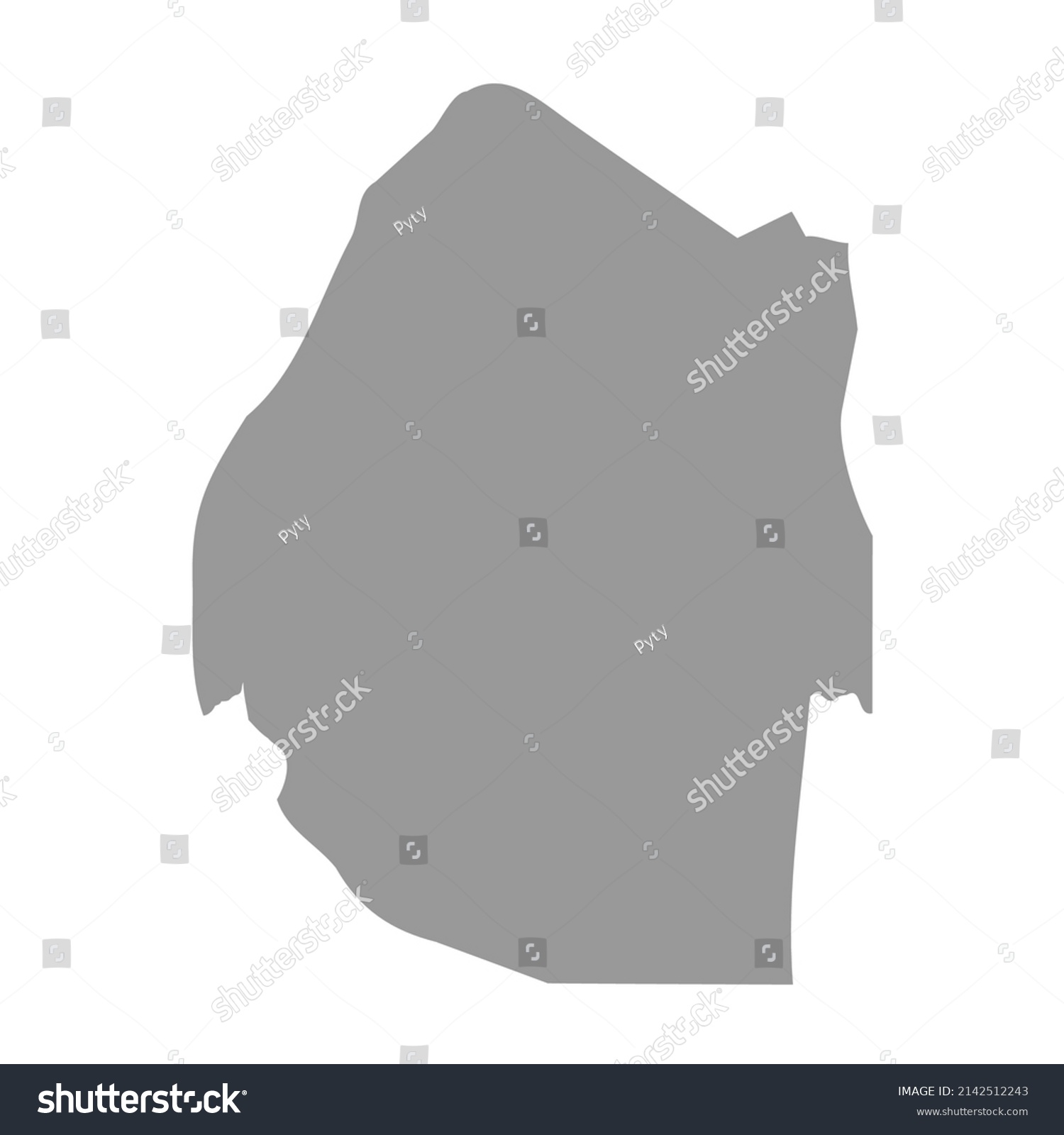 Eswatini Vector Country Map Silhouette Stock Vector (Royalty Free ...