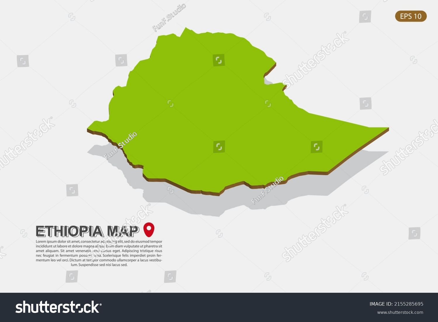 Ethiopia Map World Map International Vector Stock Vector (Royalty Free ...