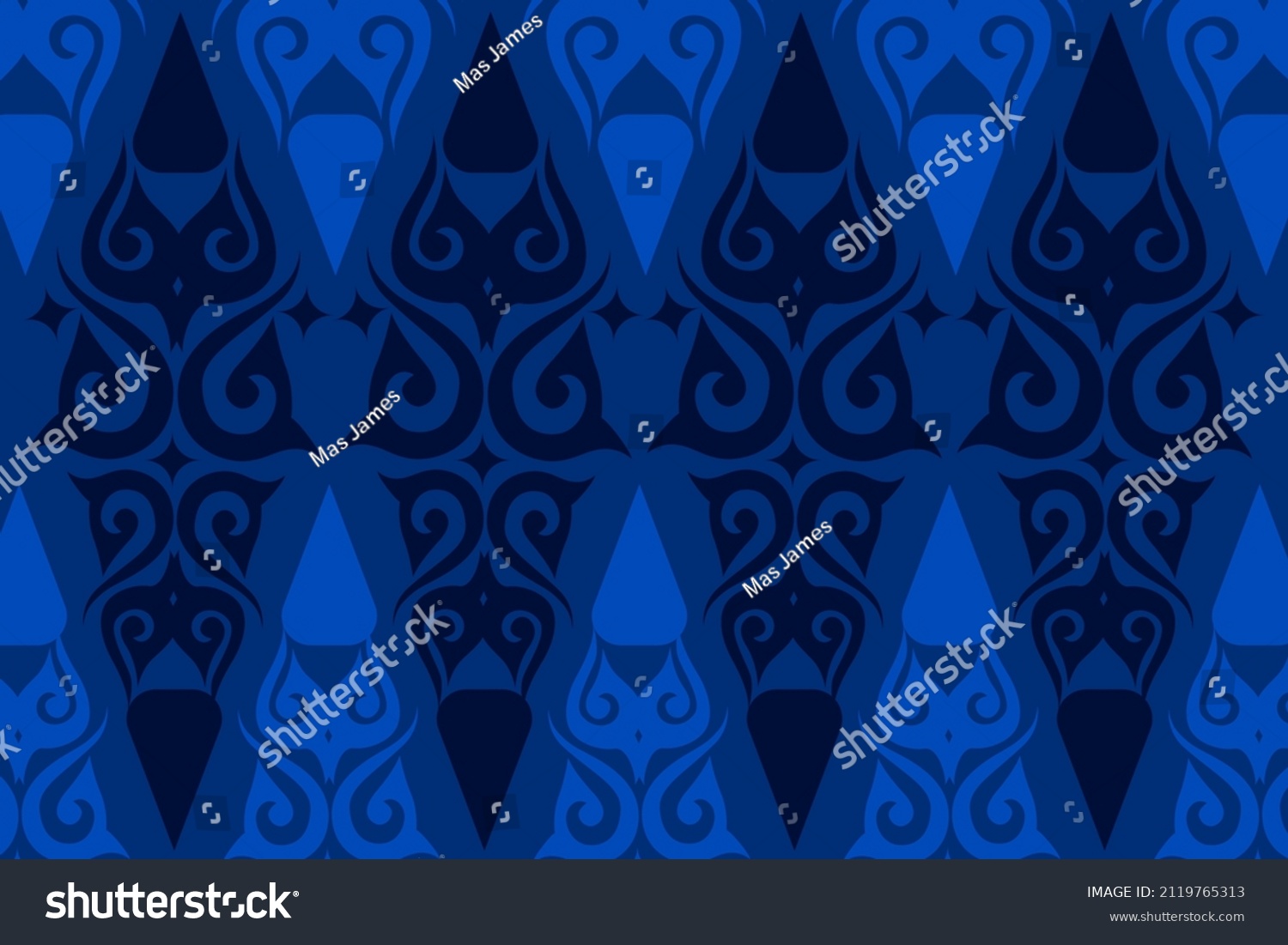 SVG of Ethnic Acehnese Fabric Pattern. In Blue color. For your decoration and many more. svg