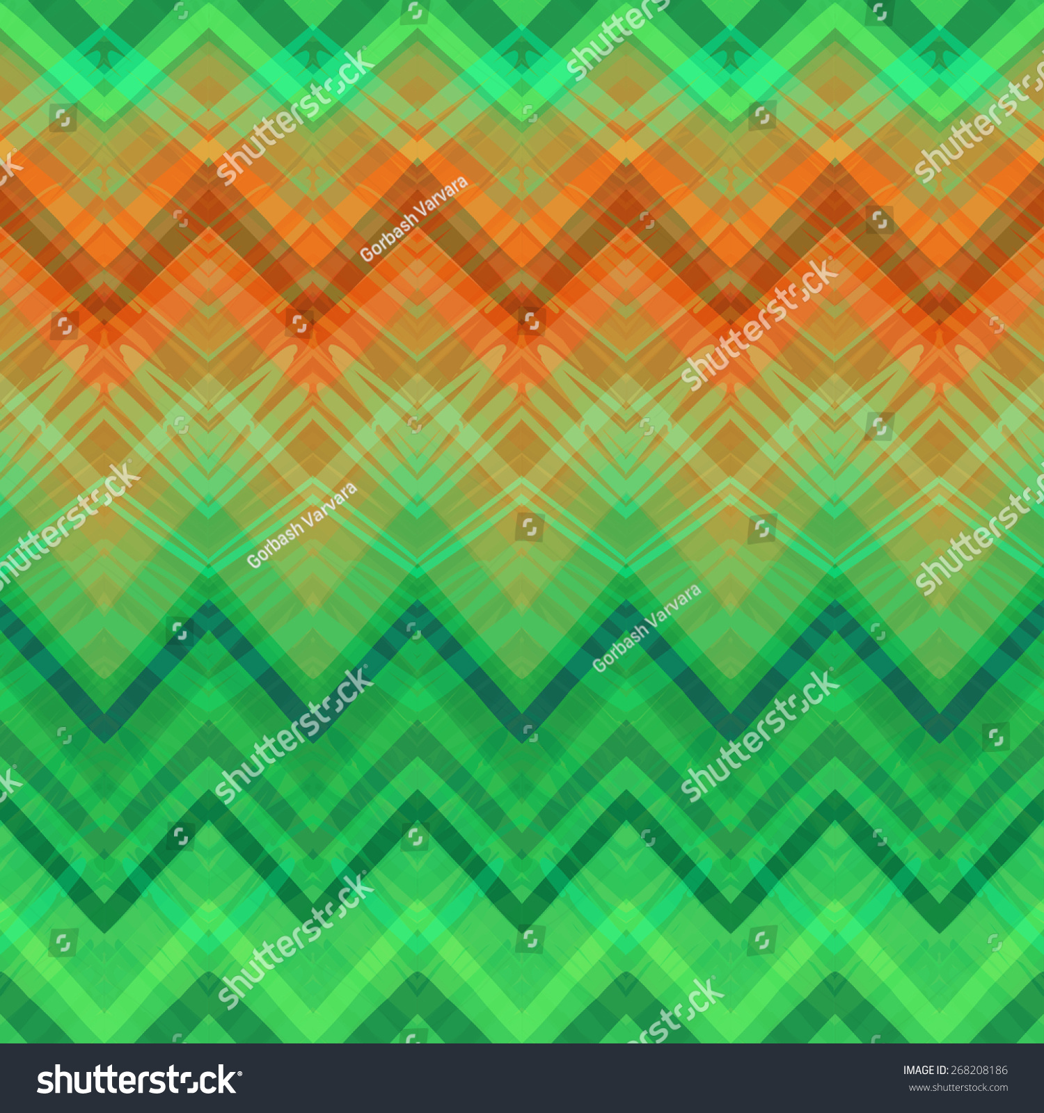 Ethnic Zigzag Pattern Retro Colors Aztec Stock Vector (Royalty Free ...
