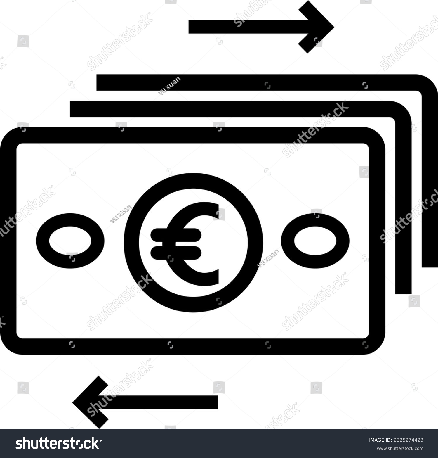 SVG of euro cash money dollar business 306 svg