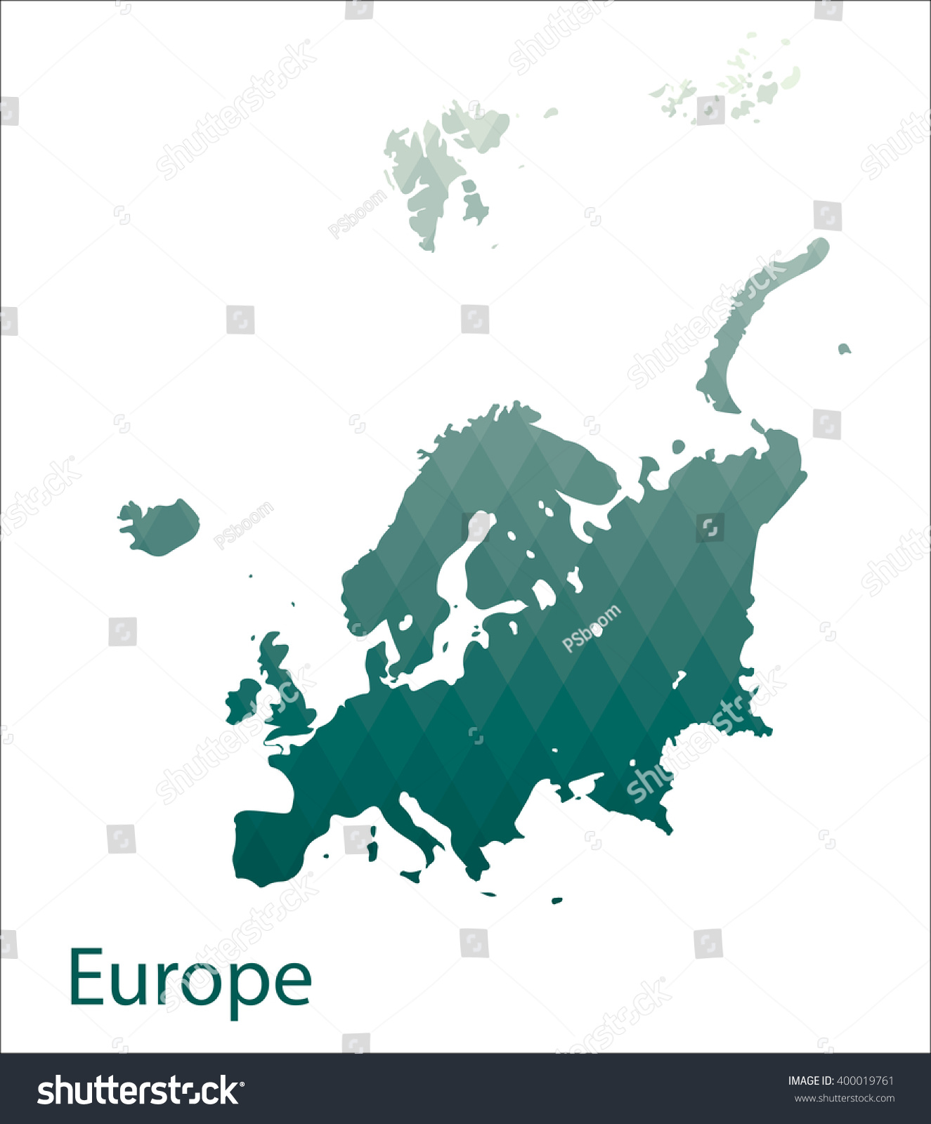 Europe Map Stock Vector (Royalty Free) 400019761 | Shutterstock