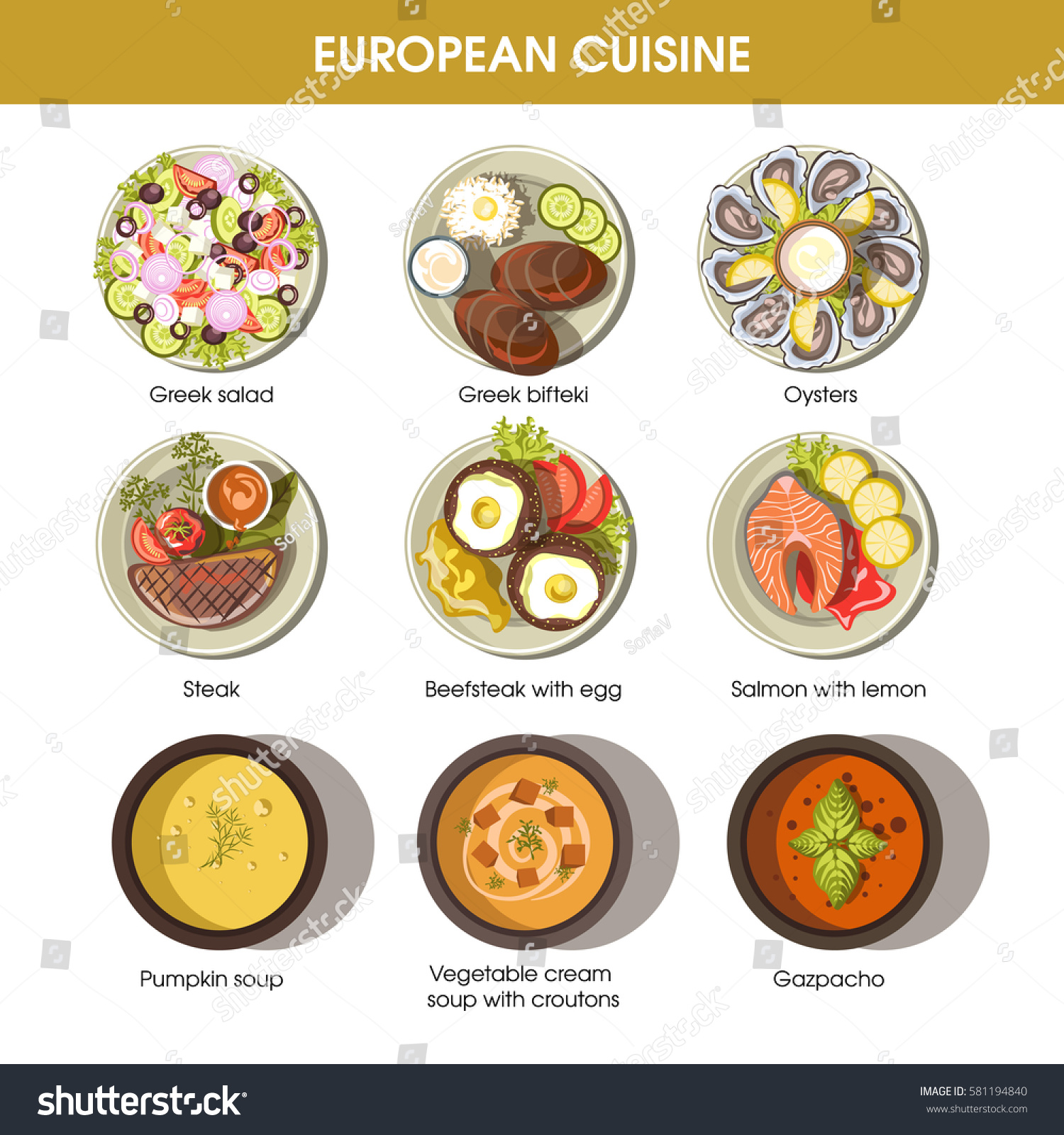 European Cuisine Icons Restaurant Menu Templates 581194840 european-cuisine-icons-restaurant-menu-templates-581194840