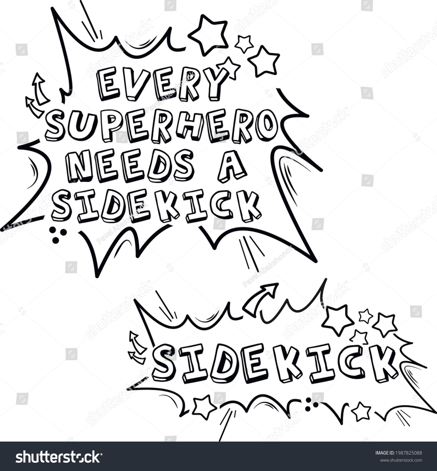 SVG of Every superhero needs a sidekick svg shirt design image isolated on white background. Sidekick svg vector illustration. Fathers Day svg DIY Dad and Me Shirt Superhero Svg Cut Files Daddy and Son Shirt svg