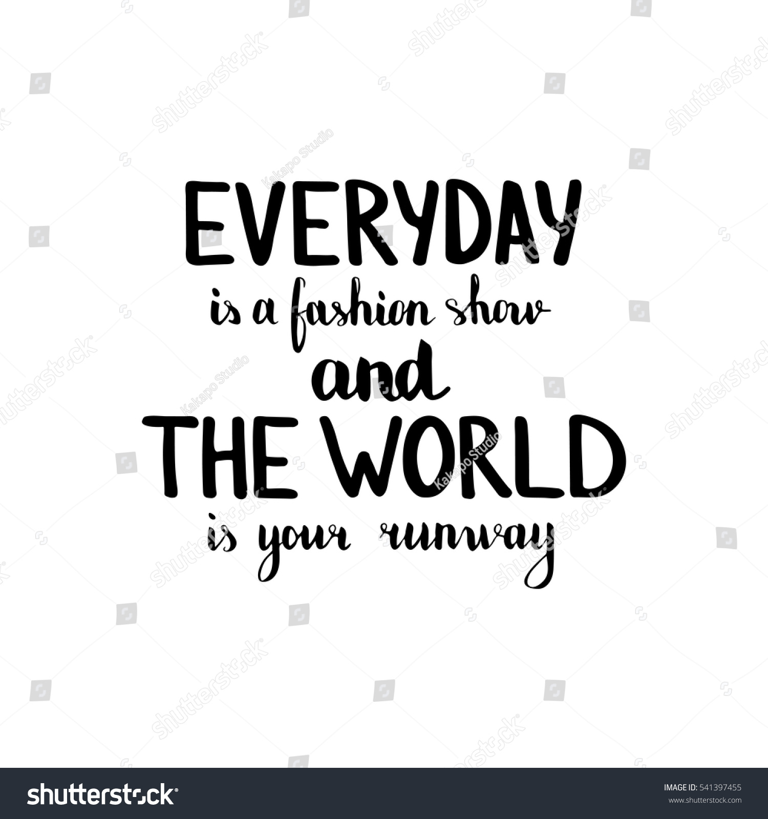 Everyday Fashion Show World Your Runway Stock Vector ... Everyday Fashion Show World Your Runway Stock Vector ...