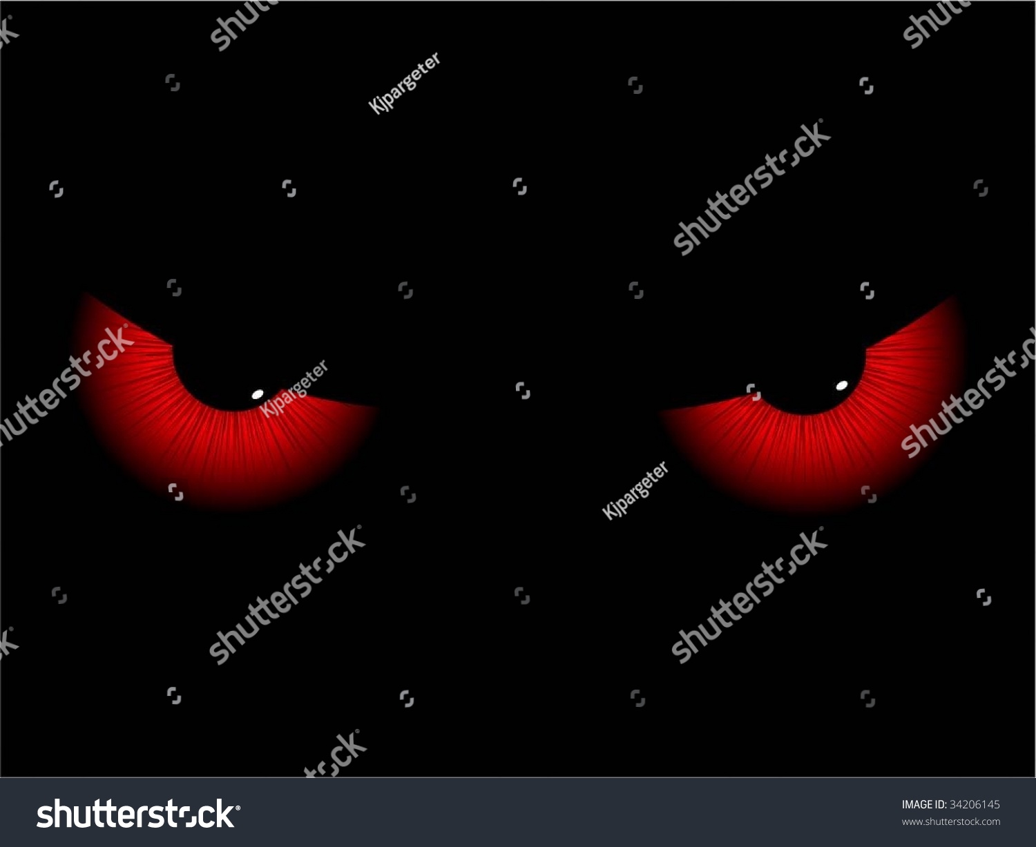 Evil Eyes Stock Vector Illustration 34206145 : Shutterstock