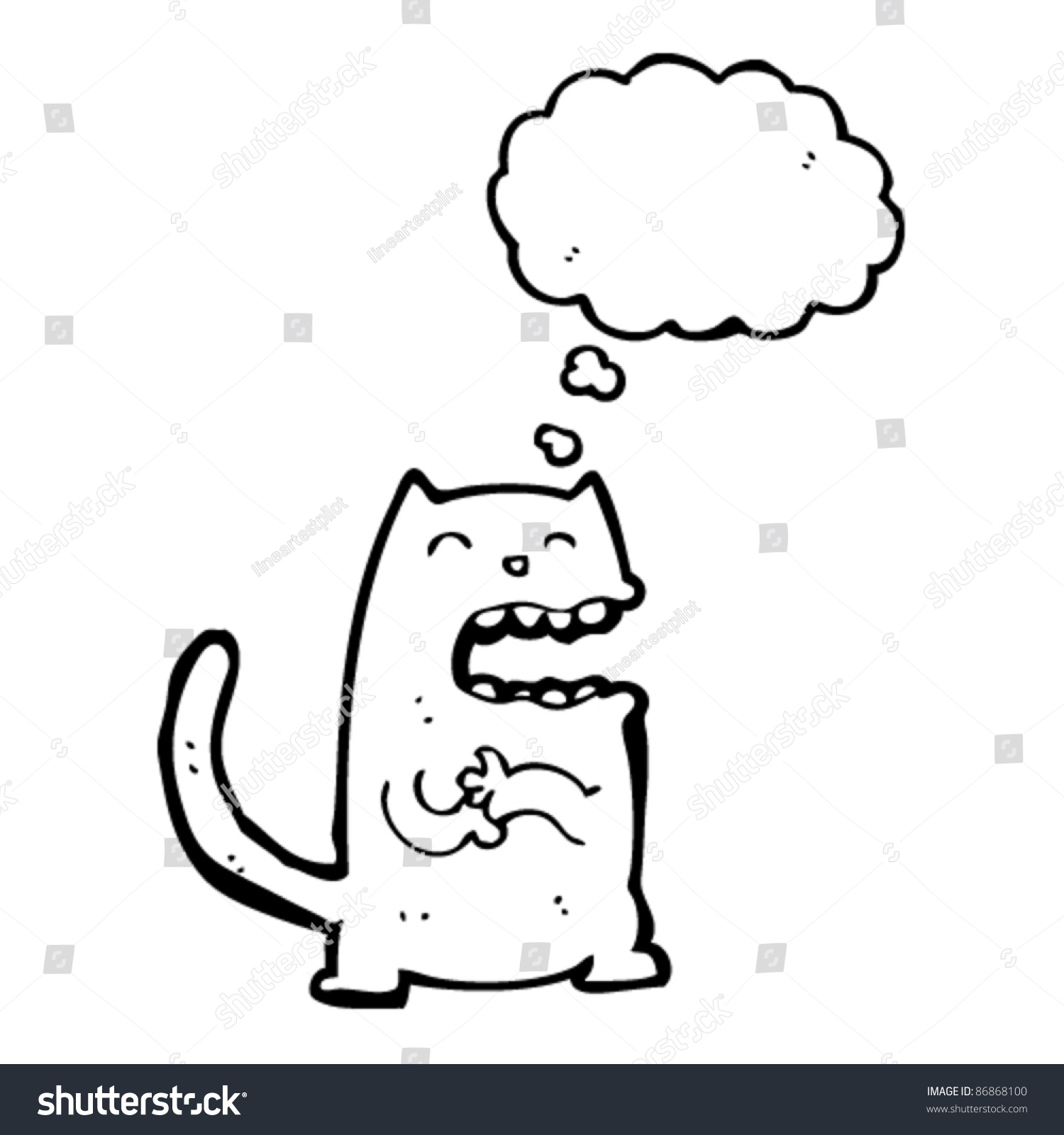 Evil Genius Cat Cartoon Stock Vector (Royalty Free) 86868100 | Shutterstock