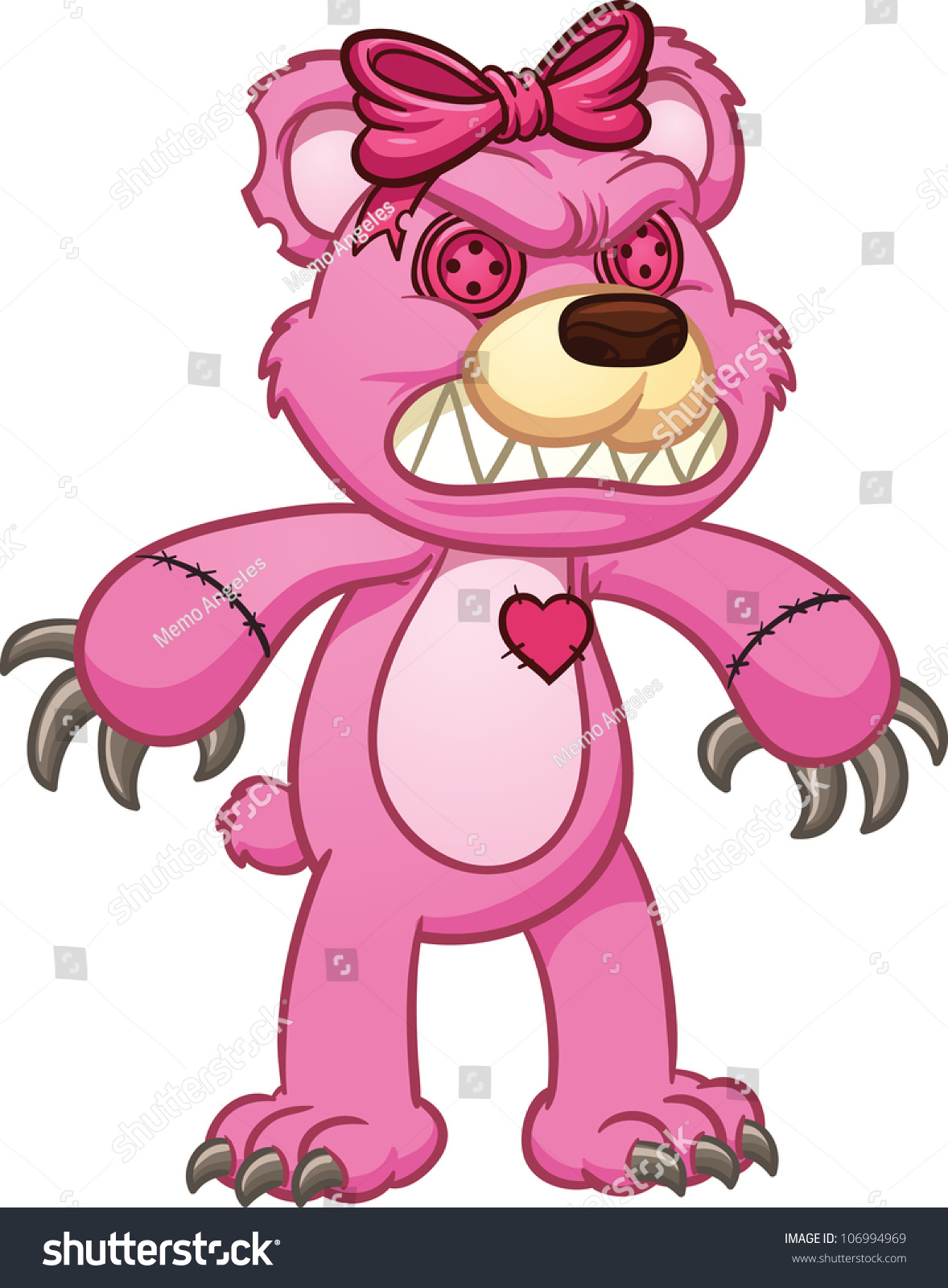 cute evil teddy bear
