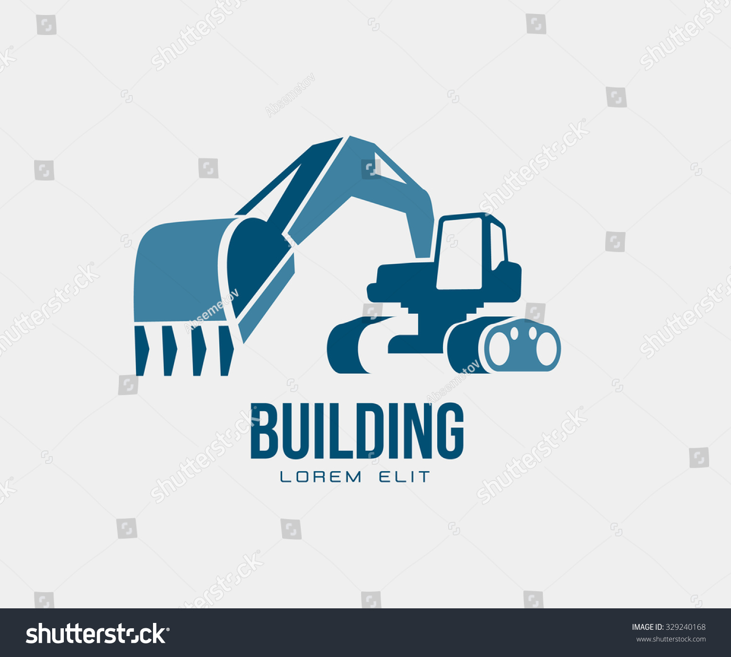 Excavator Stock Vector Illustration 329240168 : Shutterstock