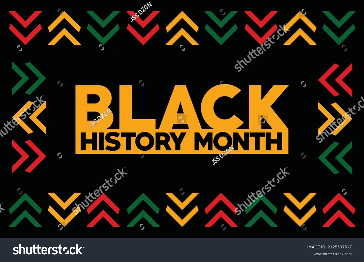 Excellence Black History Month African American Stock Vector (Royalty ...