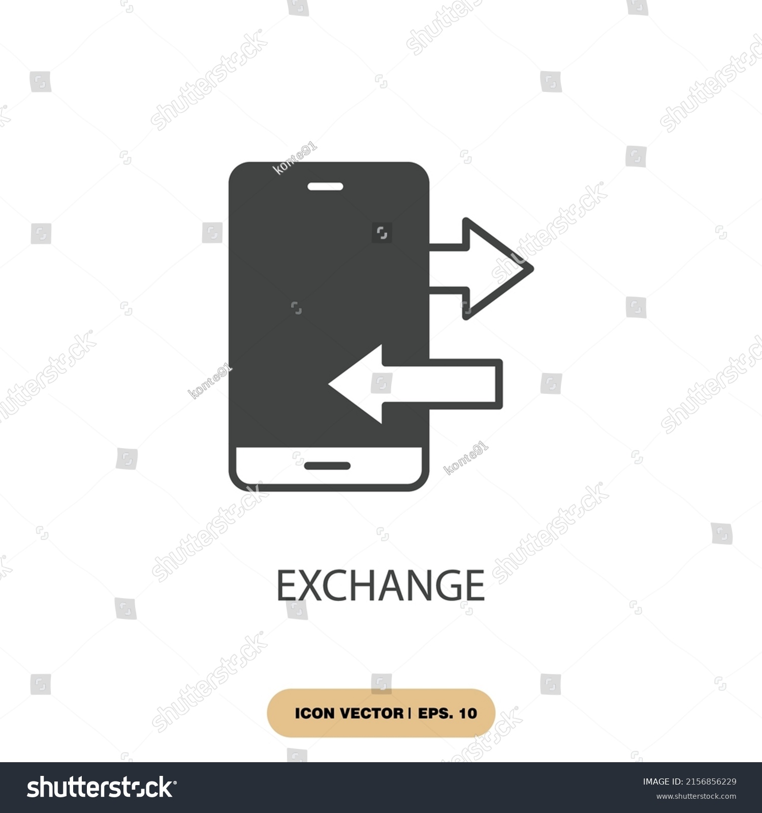 Exchange Icons Symbol Vector Elements Infographic Stock Vector (Royalty Free) 2156856229