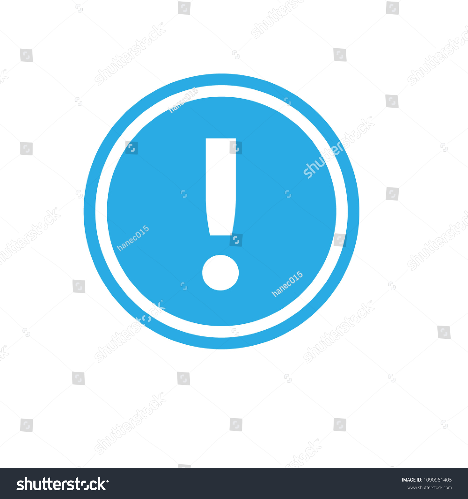Exclamation Mark Icon Simple Objectvector Illustration Stock Vector ...