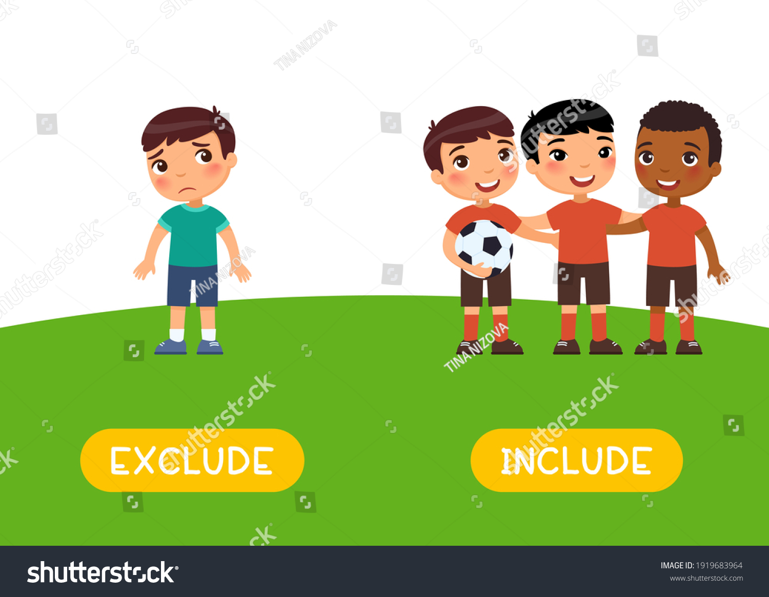 exclude-include-antonyms-word-card-opposites-stock-vector-royalty-free