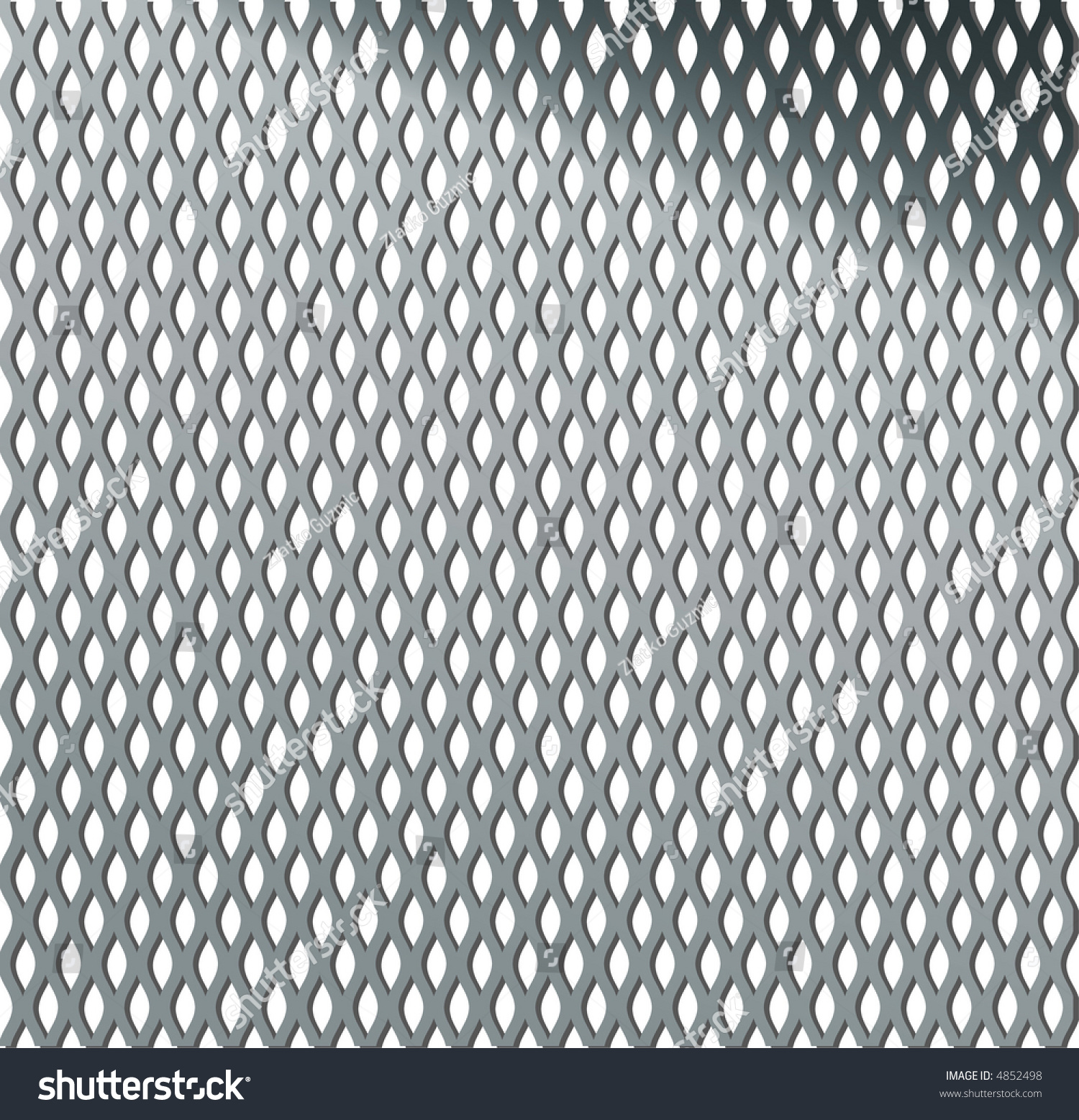 Expanded Metal Grid Stock Vector Illustration 4852498 : Shutterstock