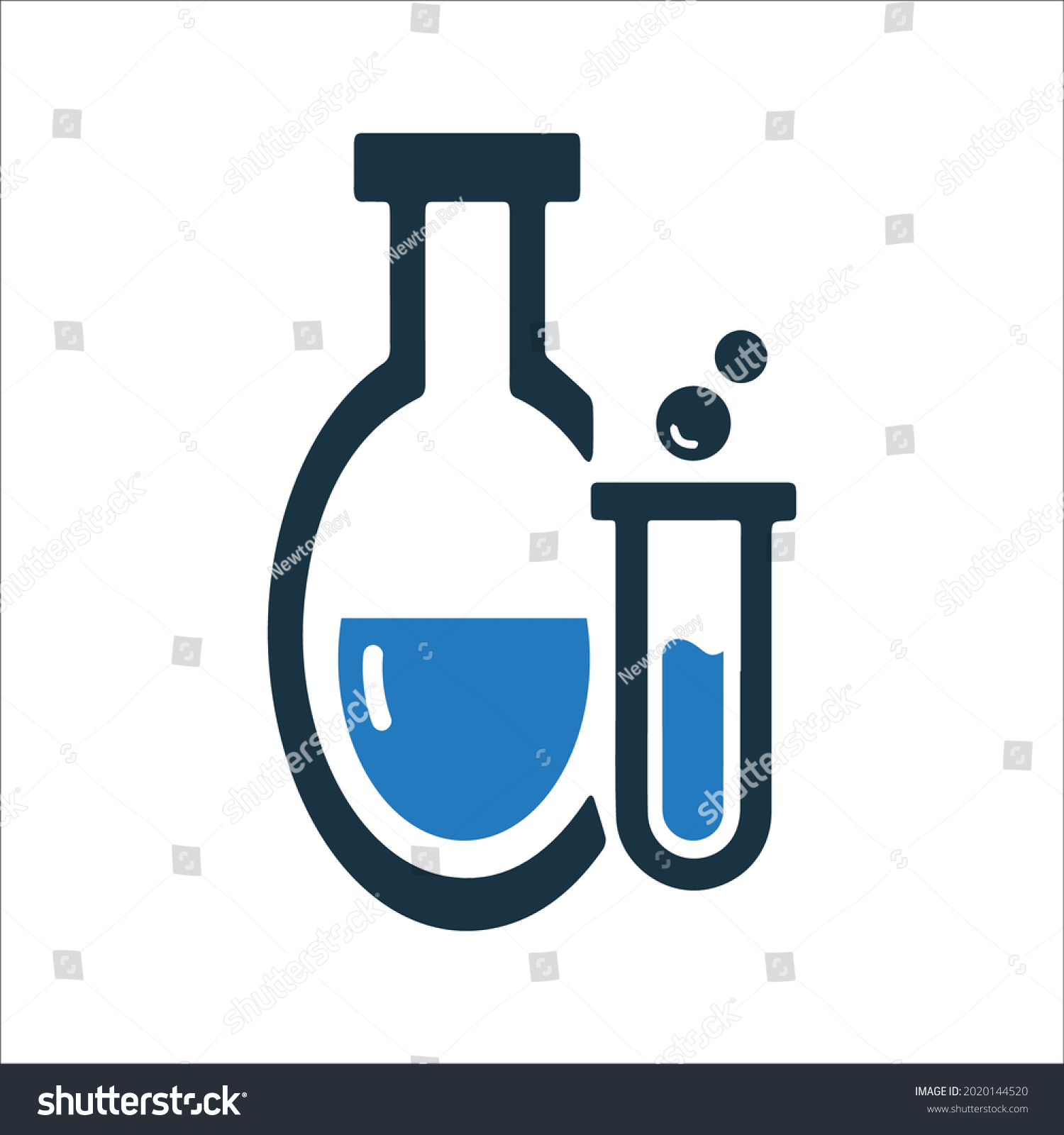 Experiment Lab Science Test Icon Vector Stock Vector (Royalty Free ...