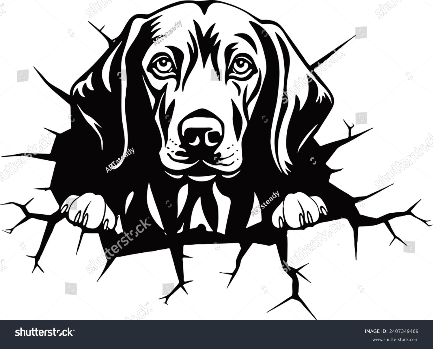 SVG of Explore a world of enchanting graphic illustrations featuring adorable dogs and puppies, crafted with artistic flair for passionate pet lovers.  svg