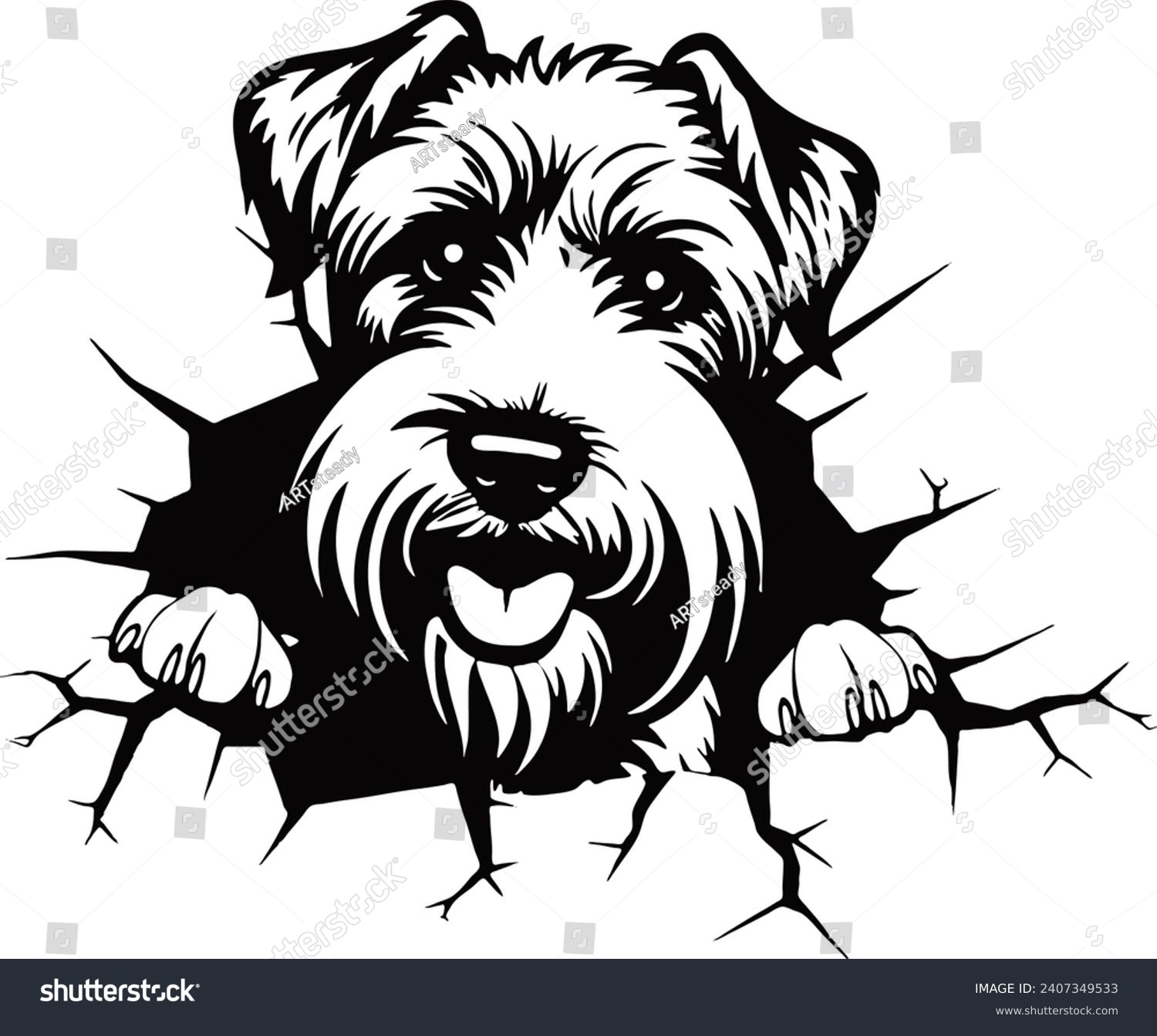 SVG of Explore a world of enchanting graphic illustrations featuring adorable dogs and puppies, crafted with artistic flair for passionate pet lovers.  svg