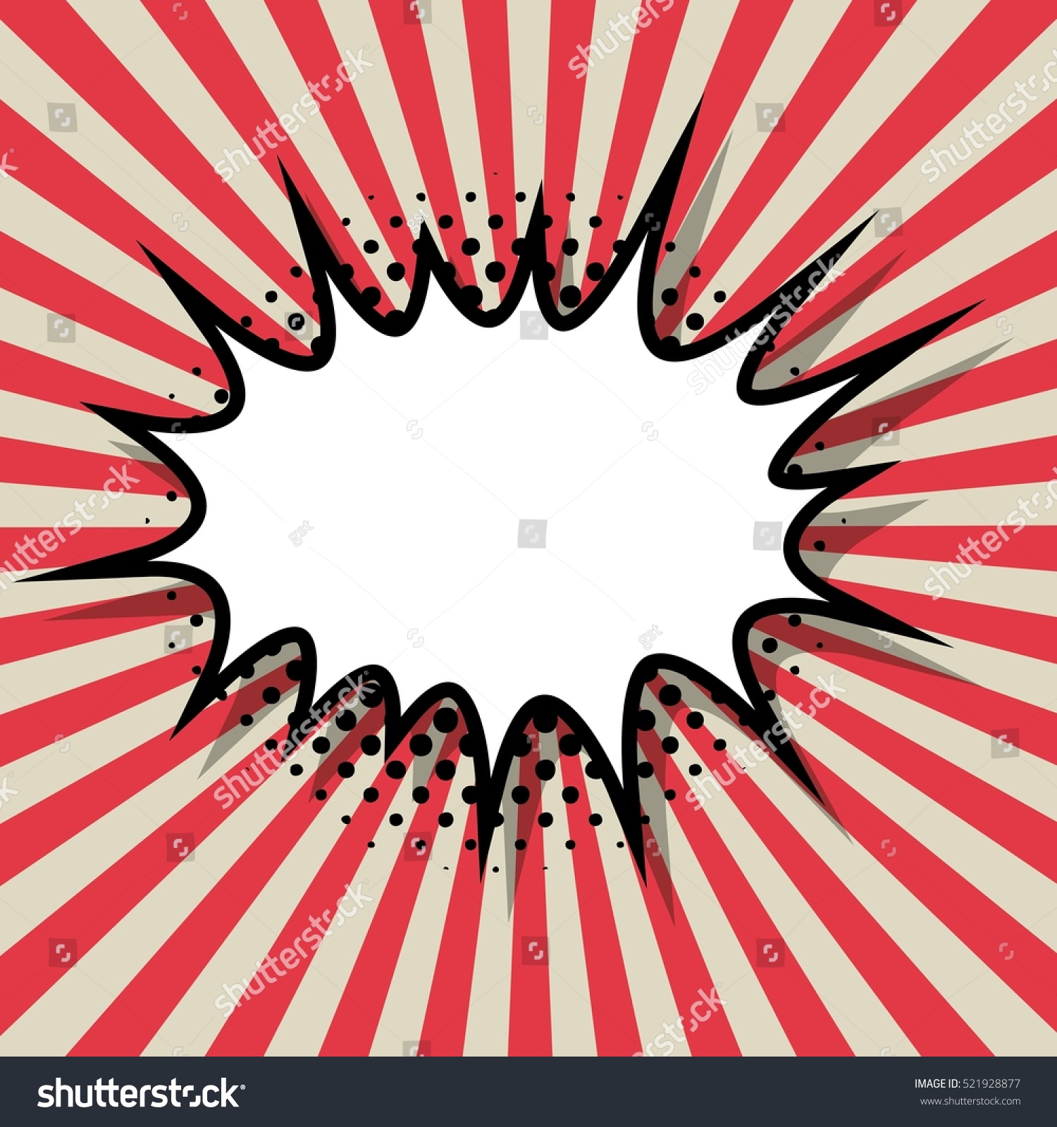 Explosion Pop Art And Comic Concept. Colorful Design. Vector ...