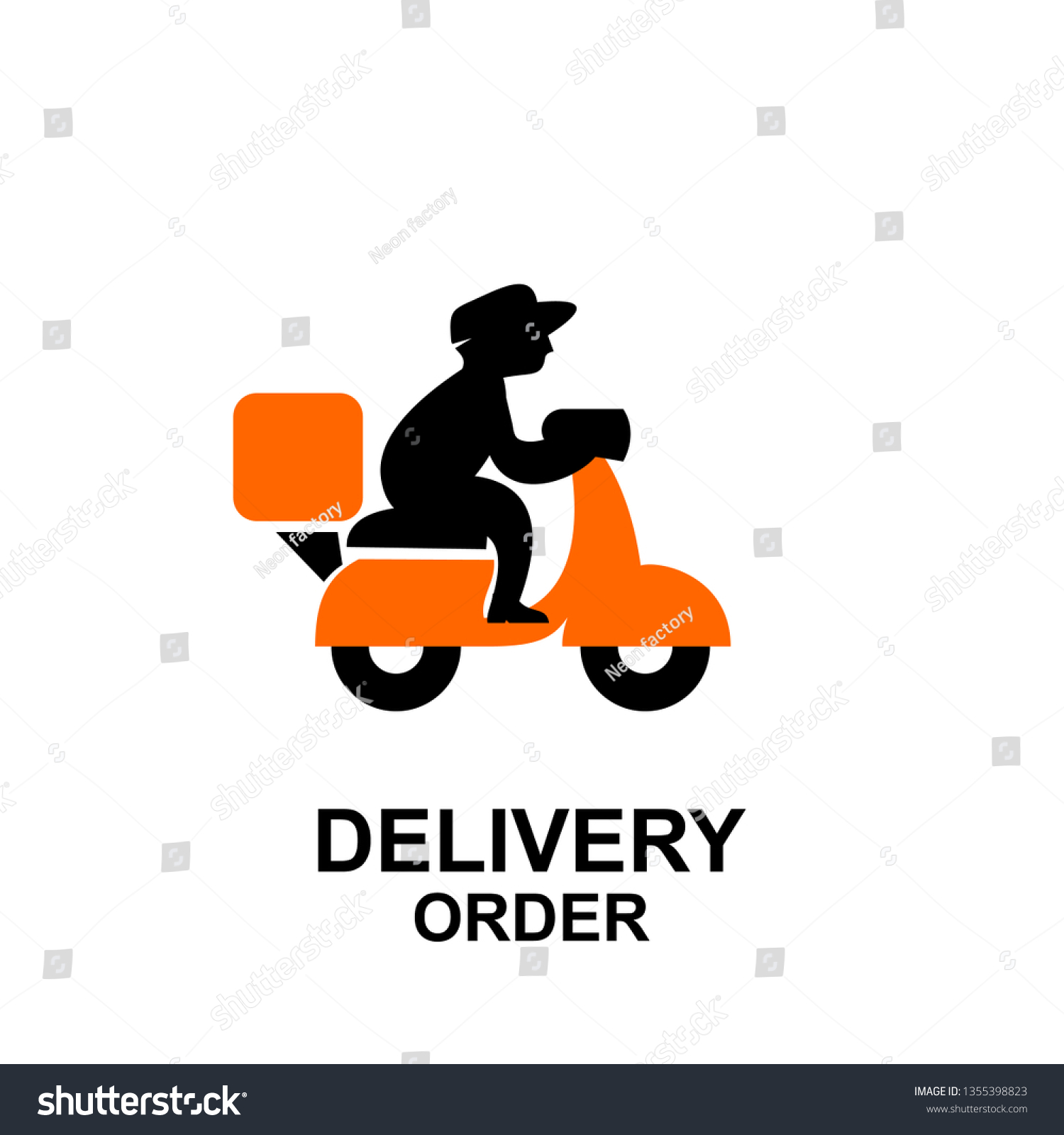 Express Delivery Box Logo Icon Vector Stock Vector (Royalty Free ...