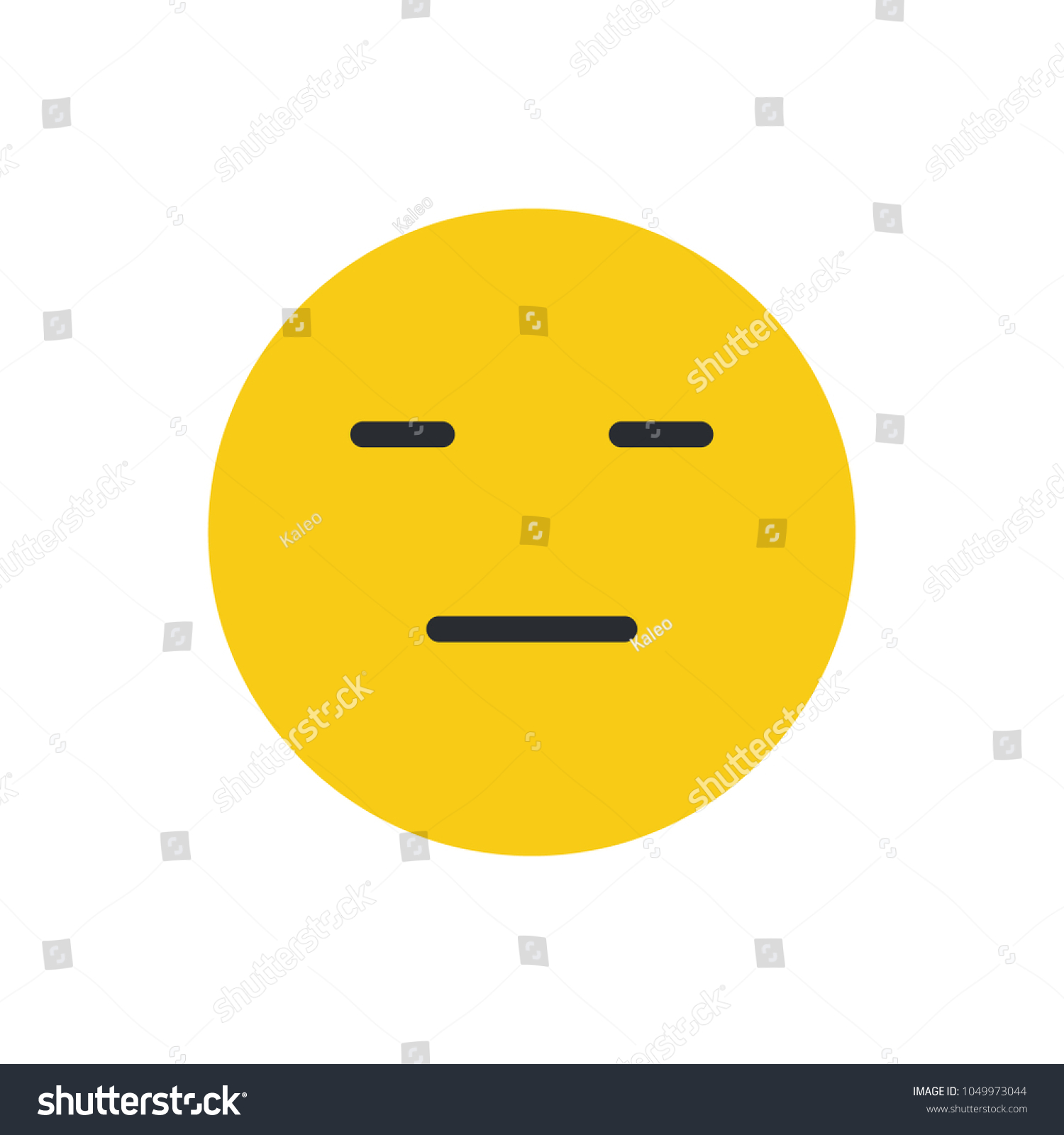 Expressionless Face Emoji Vector Illustration Vector C S N Mi N Ph   Stock Vector Expressionless Face Emoji Vector Illustration 1049973044 