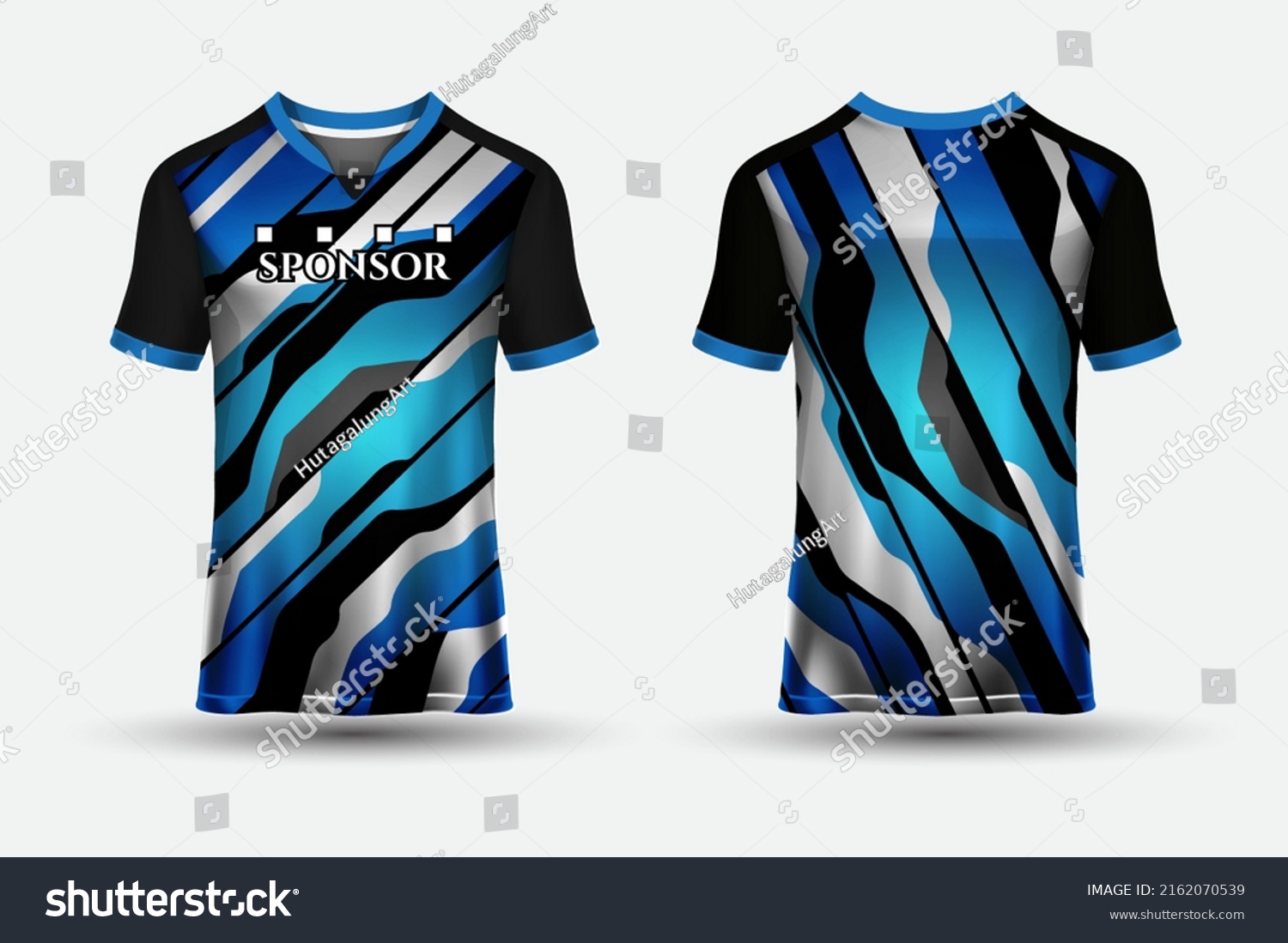 Extraordinary Abstract Shapes Sports Jersey Design Stock Vector ...