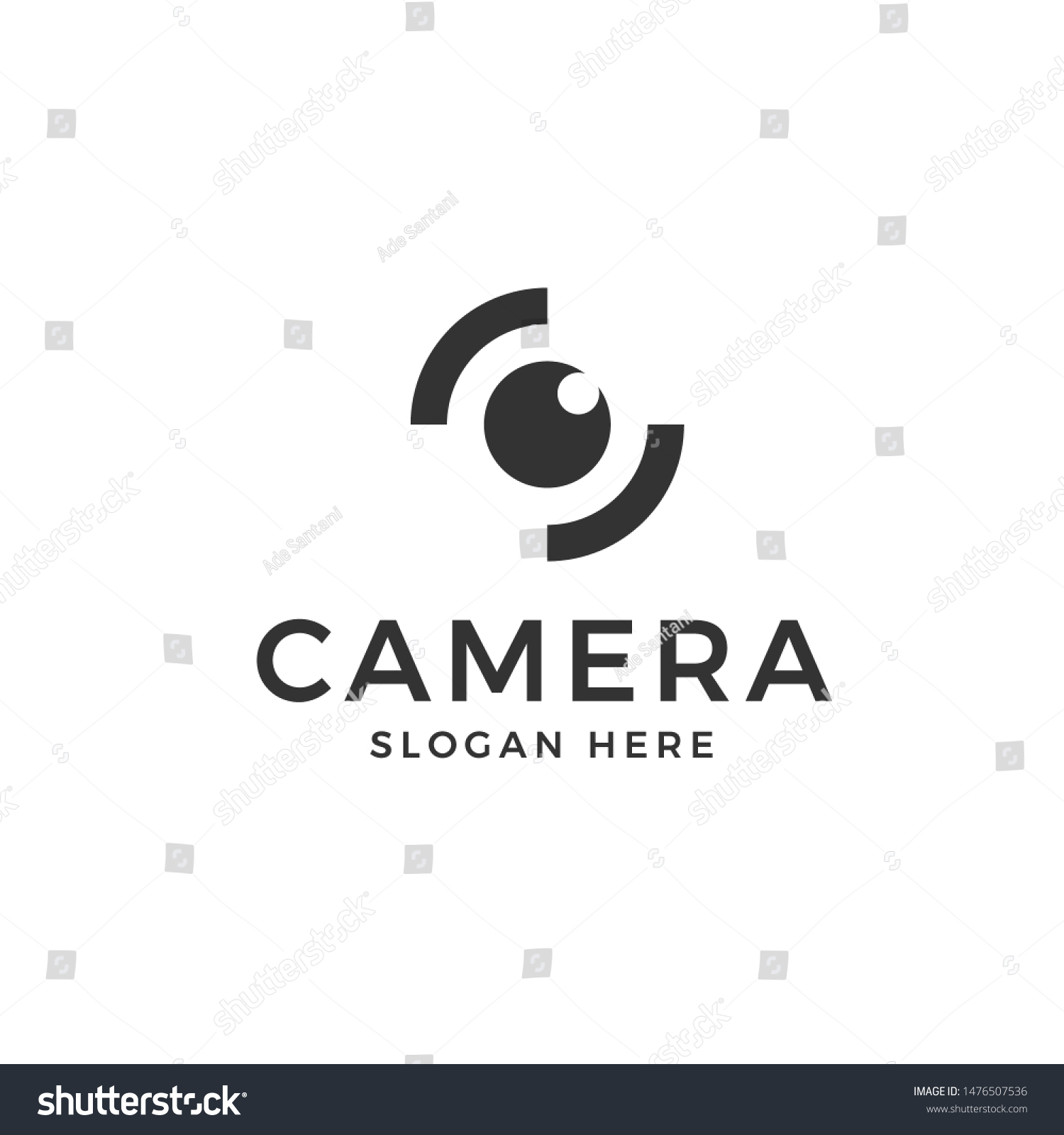 Eye Camera Logo Vector Isolated White Stock Vector (royalty Free 