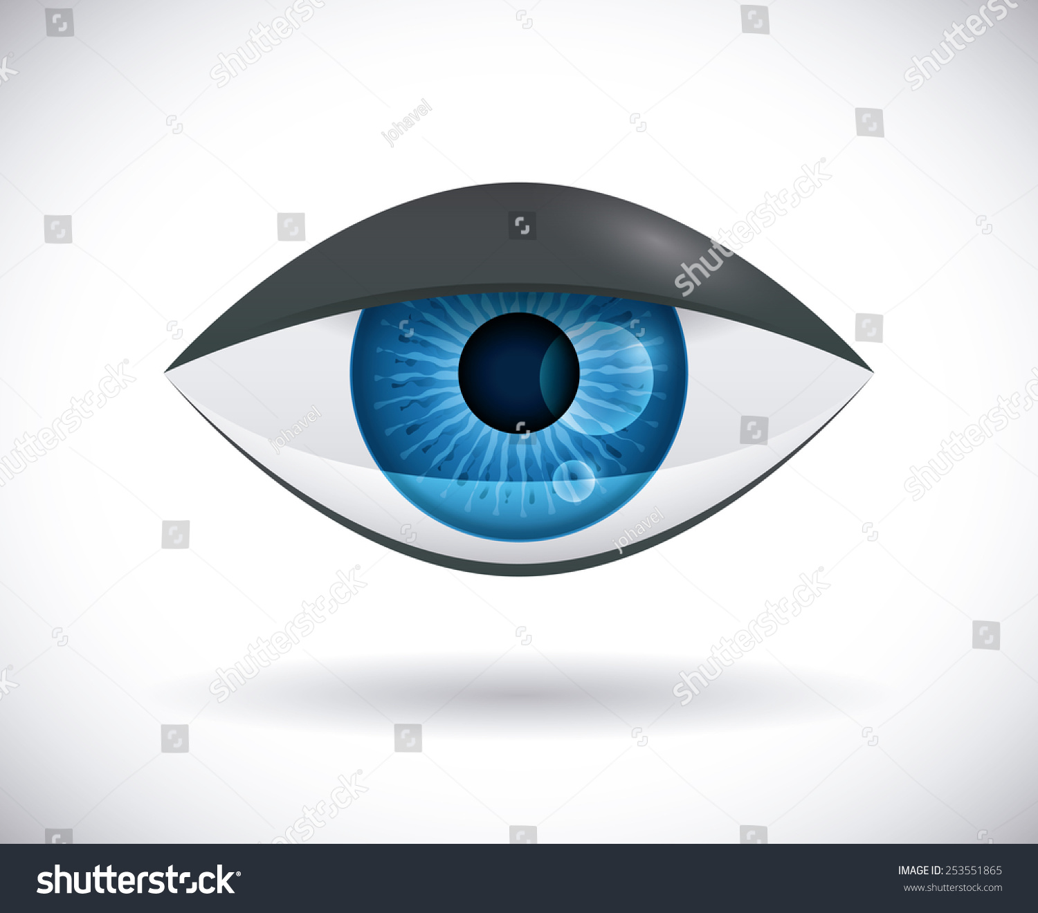 Eye Icon Design Vector Illustration Eps10 Stock Vector 253551865 ...