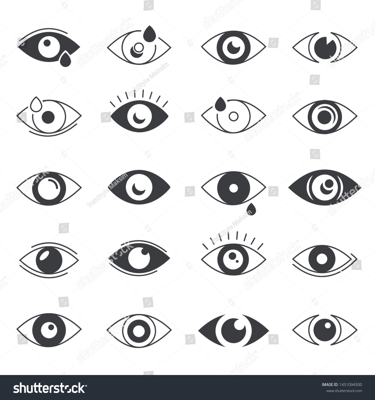 eye-icons-human-eyes-vision-visible-vector-de-stock-libre-de-regal-as