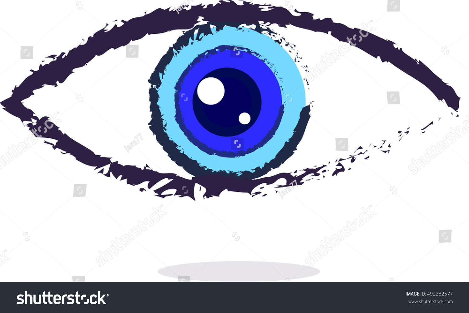 Eye Logo Vector Stock Vector 492282577 - Shutterstock