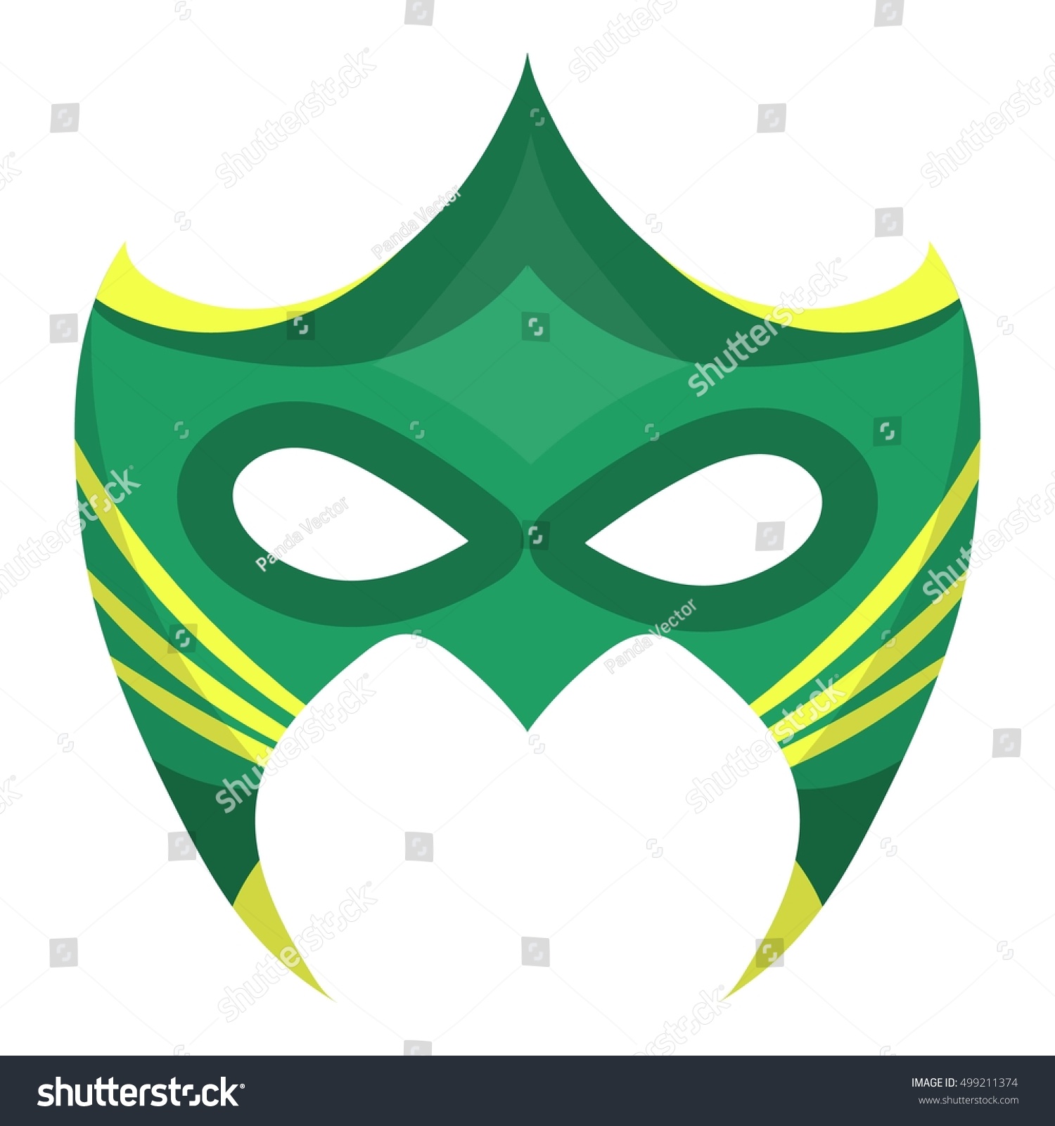 Eye Mask Icon In Cartoon Style Isolated On White Background. Superhero ...